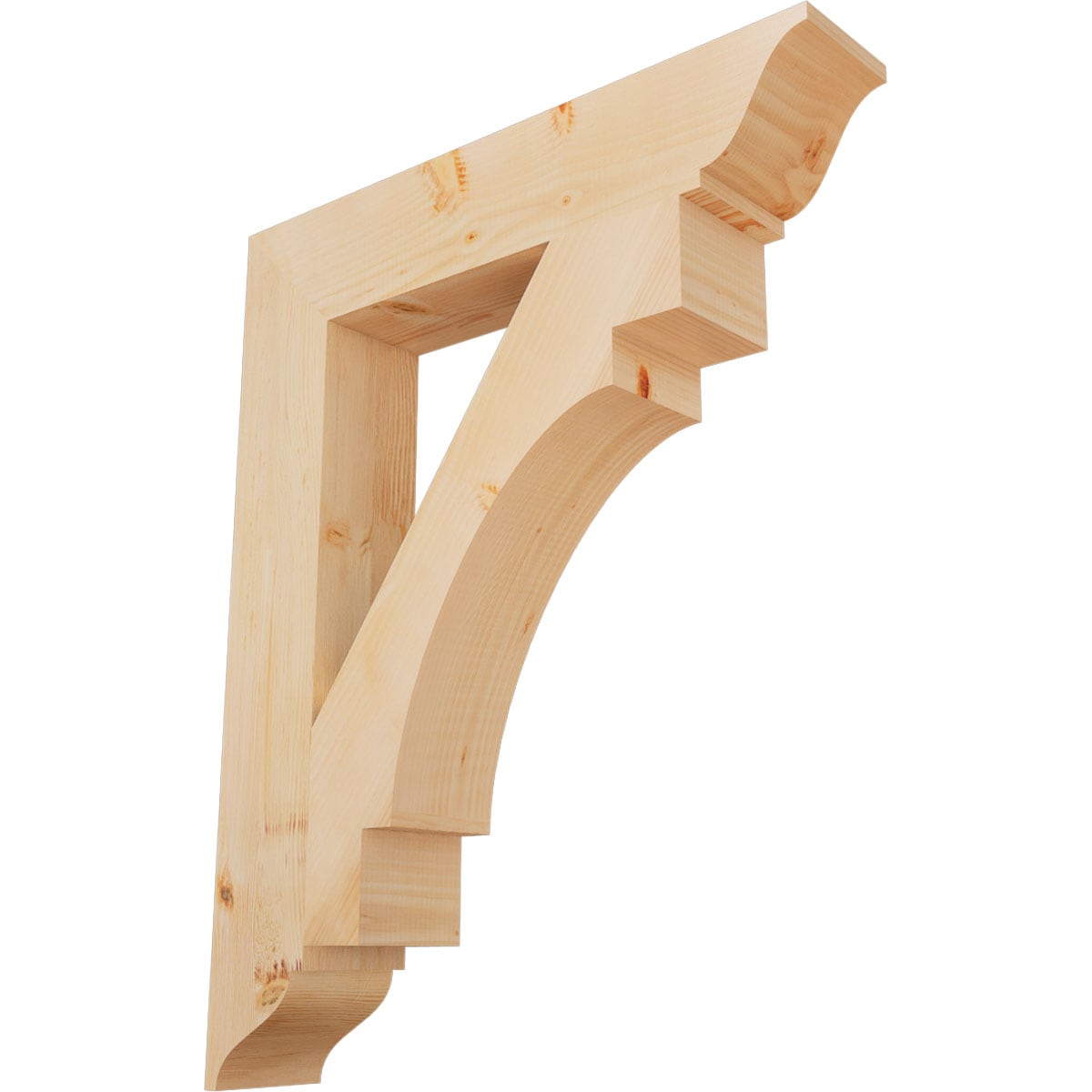 Ekena Millwork BKT06X32X40MRC01SDF Merced traditional smooth 5-1/2-in x 32-in x 40-in Douglas fir Brown Wood Standard bracket