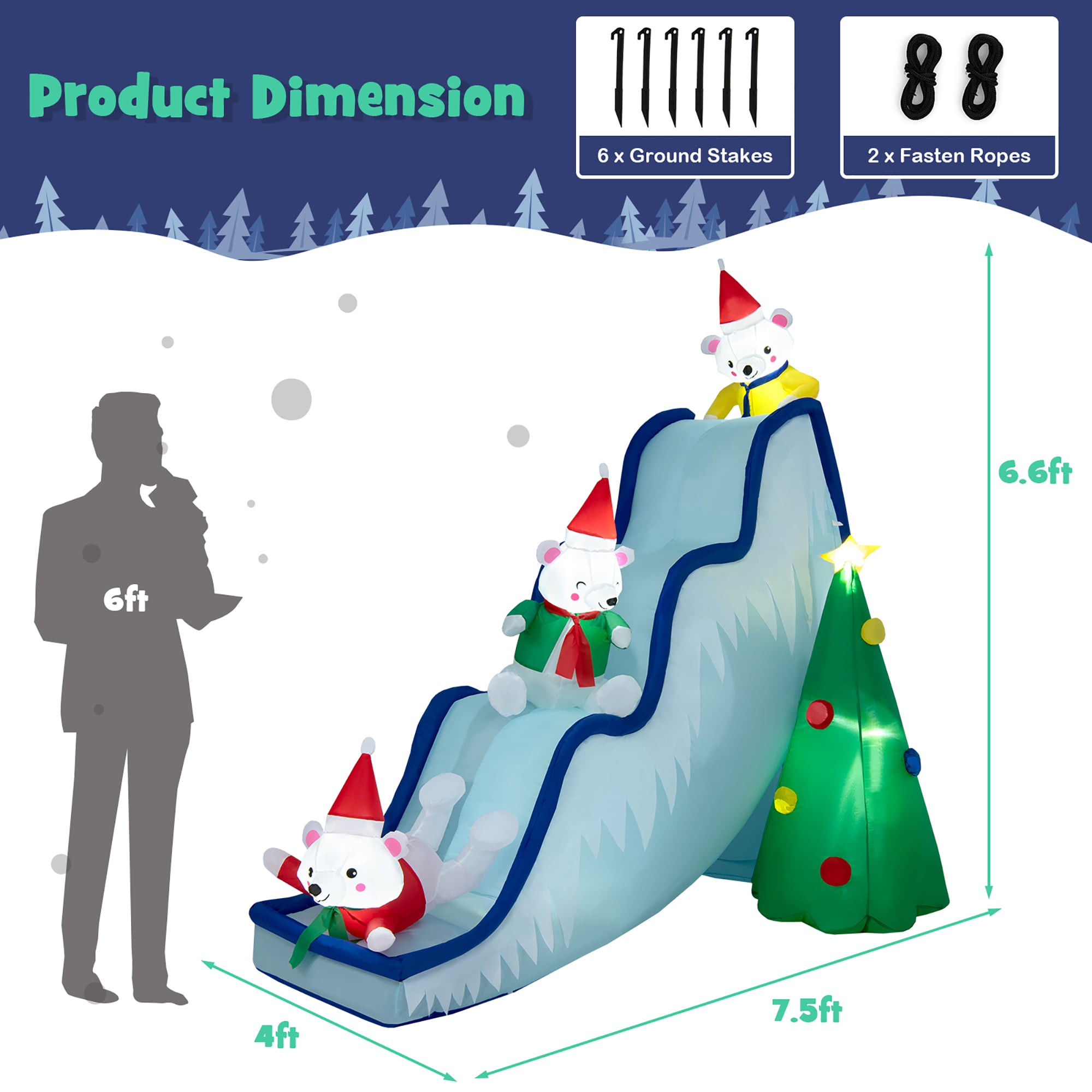 Costway LWS00707 Christmas-Inflatables - View #2