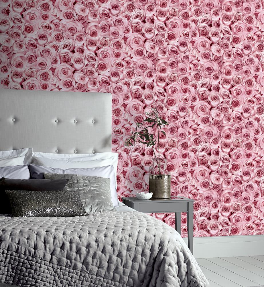 Arthouse 56-sq ft Pink Vinyl Floral Unpasted Wallpaper at Lowes.com