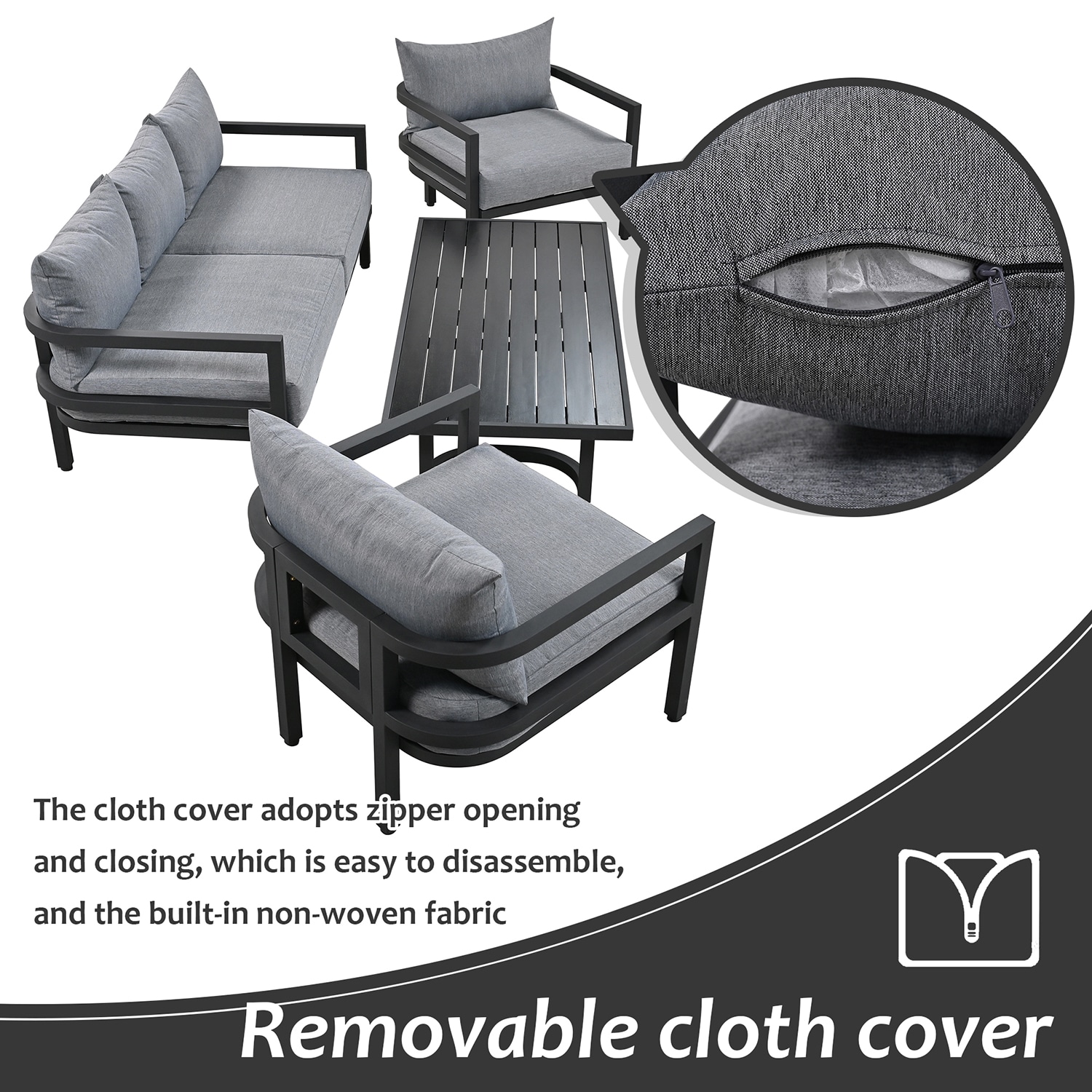Bybafun YA0200253 Patio-Conversation-Sets - View #5