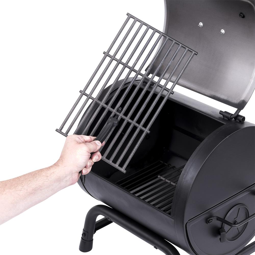 Char Broil American Gourmet 16 in W Black Barrel Charcoal Grill at