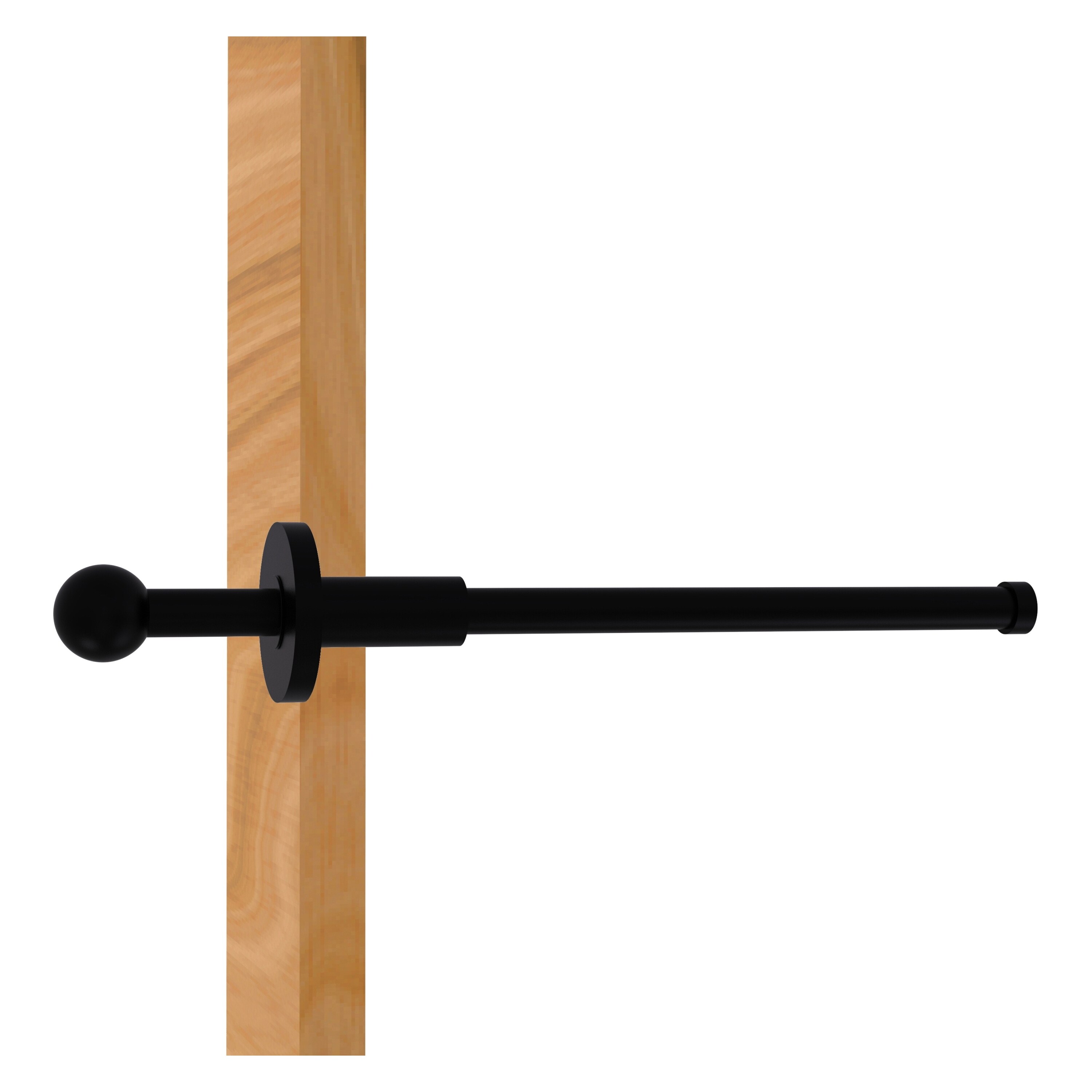 Allied Brass TD-23-BKM Matte Black Single -Hook Wall mount Towel Hook