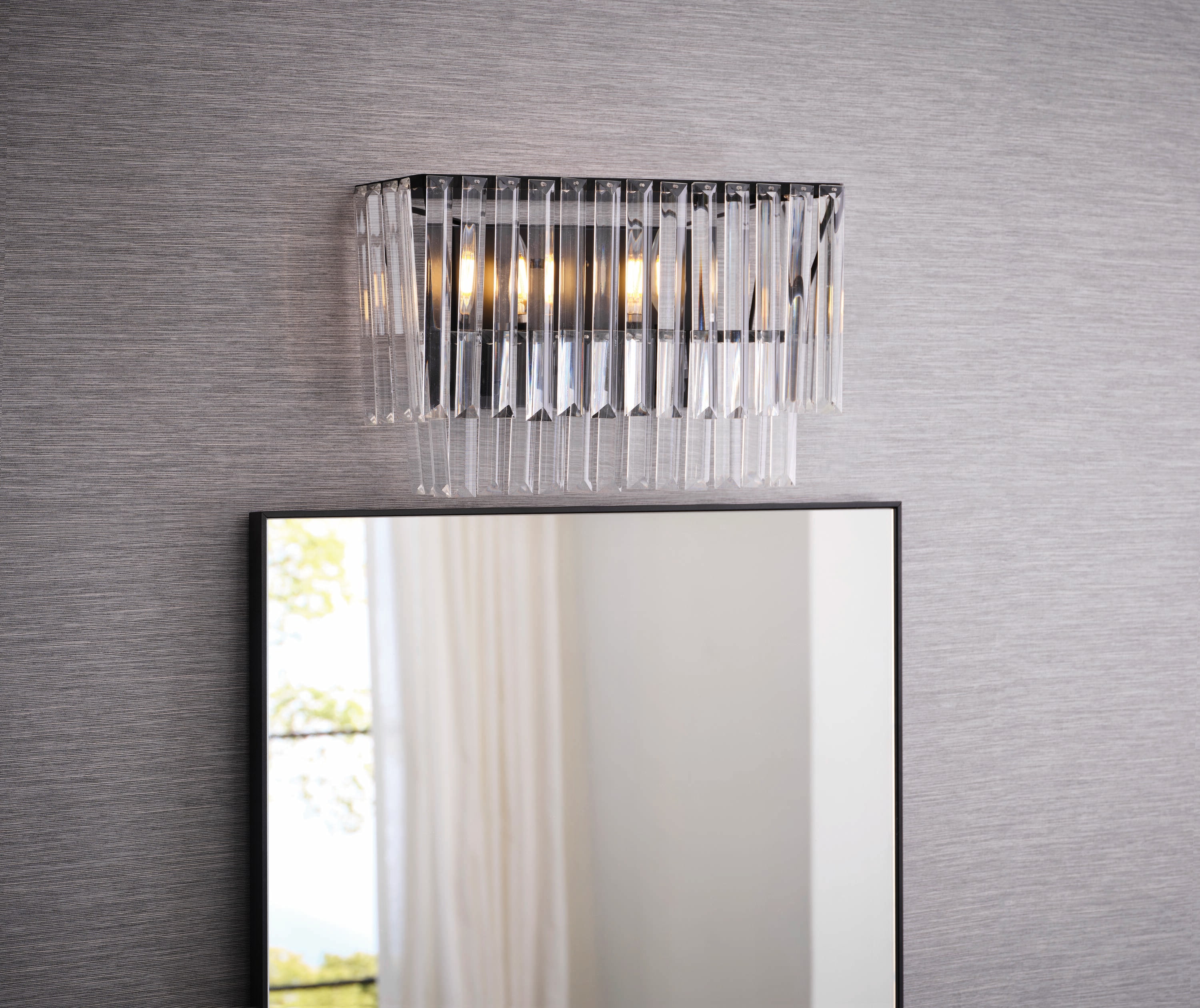 allen + roth LGZ1302AX-01 Atchison 16-in 2 -Light Matte Black Modern/contemporary Vanity light