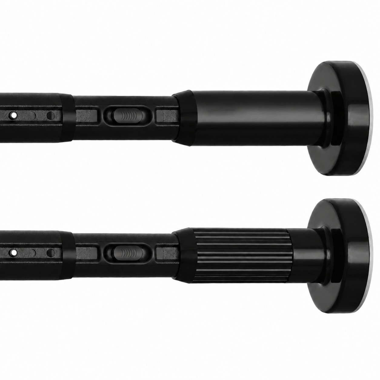 Aoibox  2 Pack No Drill Tension Shower Curtain Rod 41 126 in Adjustable Steel Rod for Bathroom and Outdoor
