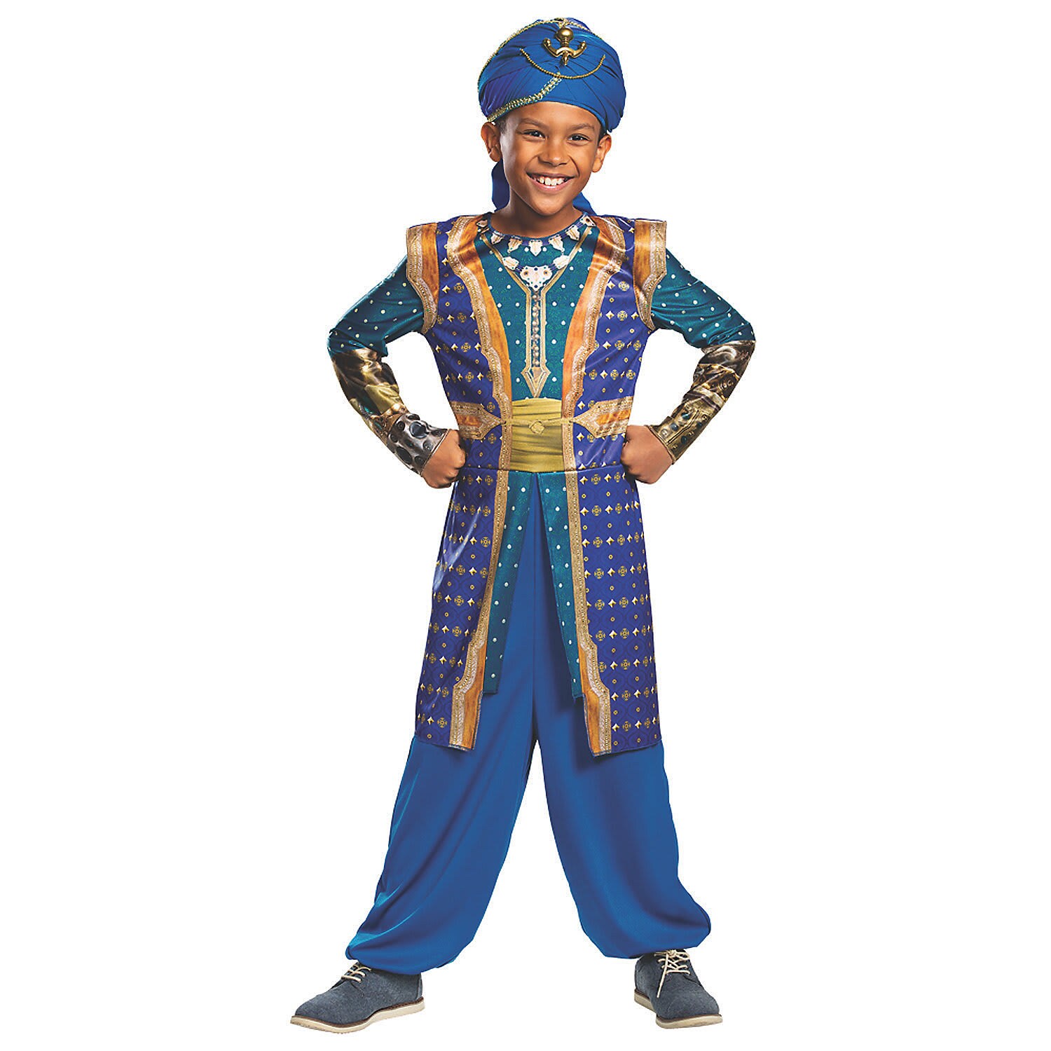 Disguise DG22598K Boy's Classic Aladdin™ Live Genie Costume - Small