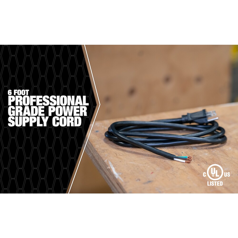 Southwire 6-ft 2-Prong Black Universal Appliance Power Cord in the