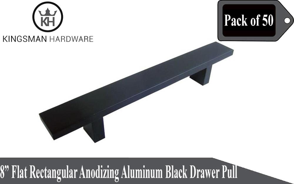 Kingsman Hardware LW8BLK-50 Cabinet-Pulls - View #2