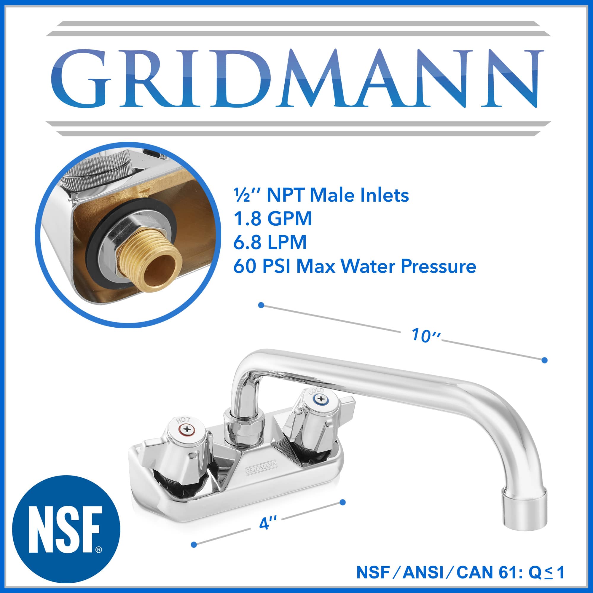 GRIDMANN REST-SINK-FCT426 Kitchen-Faucets - View #5