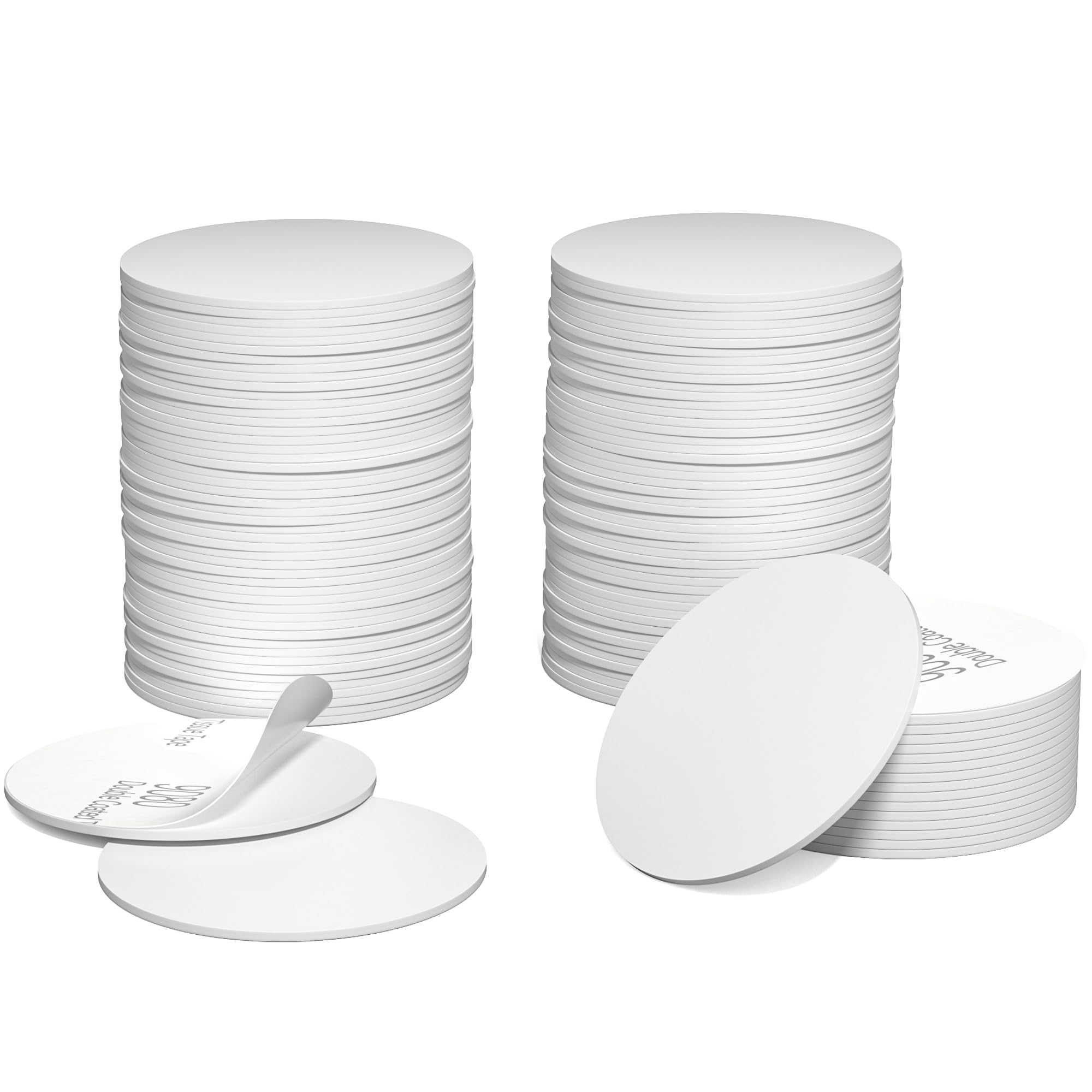 CYIKE  50 Pieces NTAG215 NFC Tags Blank NFC Coins White Stickers Cards with Adhesive Back Compatible with TagMo and NFC Enabled Devices