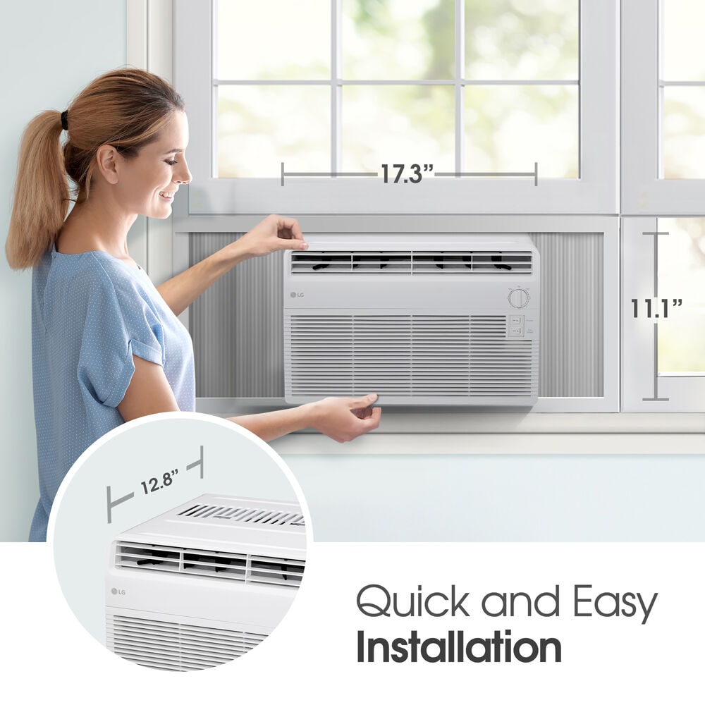 LG 150-sq ft Window Air Conditioner (115-Volt, 5000-BTU) LW5024 at ...