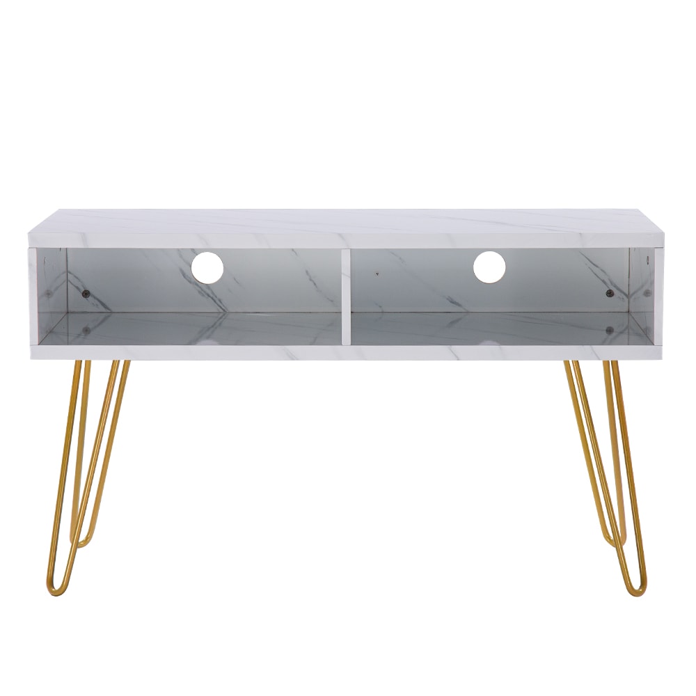 Winado 987463509472 Modern/Contemporary Golden Marble Sticker TV Stand Integrated TV Mount (Accommodates TVs up to 50-in)