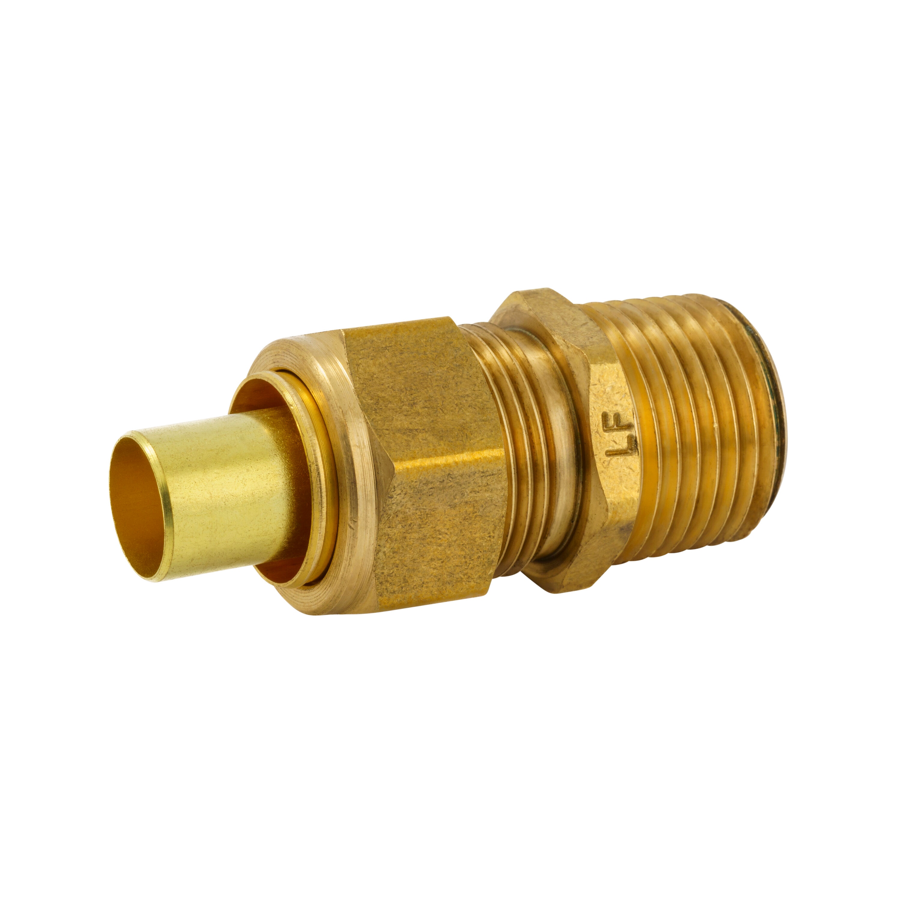 Legines Brass Compression Tube Fitting, Union, 1/8 OD x 1/8 OD, Pack of 2