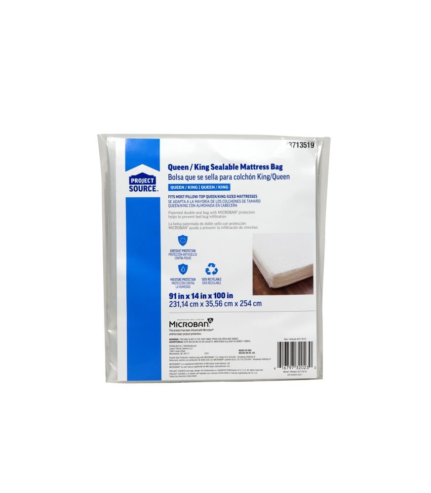 Project Source Queen/King Mattress Bag in the Packing Supplies department  at