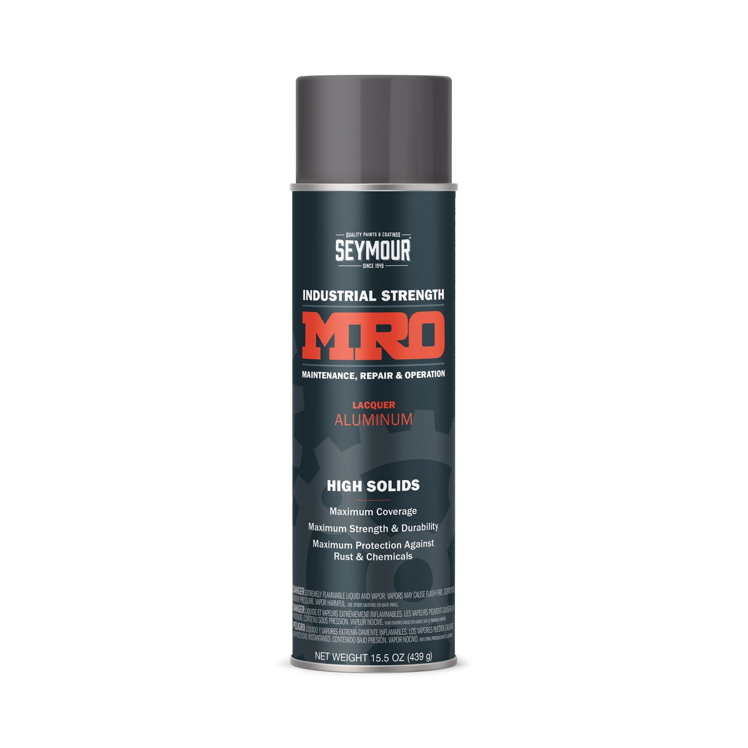 SEYMOUR 0006201411 6 -Pack High-gloss Aluminum Enamel High Heat Spray paint and primer in one ( NET WT. 16-oz )