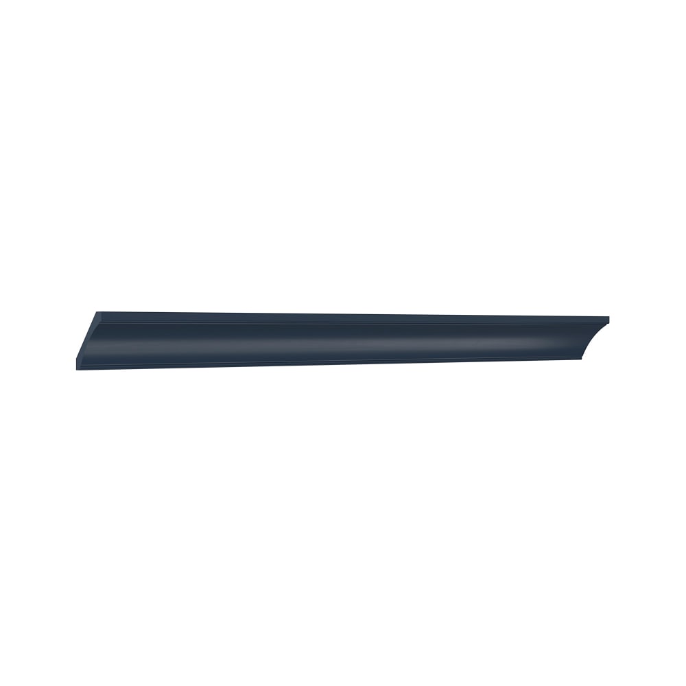 allen + roth 6493NV Port Cabinet Crown Moulding 94-in W x 3.125-in H x 3.125-in D Navy Painted (Cove Crown Molding)