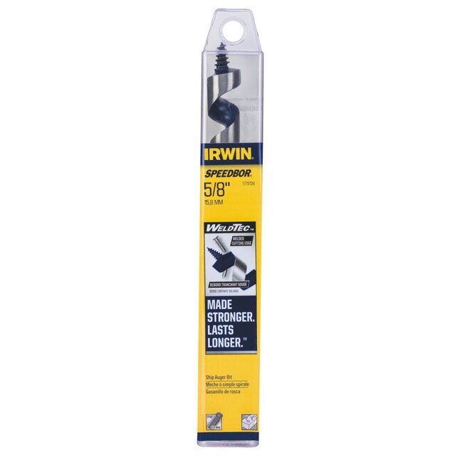 IRWIN WeldTec 5/8-in Woodboring Auger Drill Bit IRWIN WeldTec 5/8-in Woodboring Auger Drill Bit