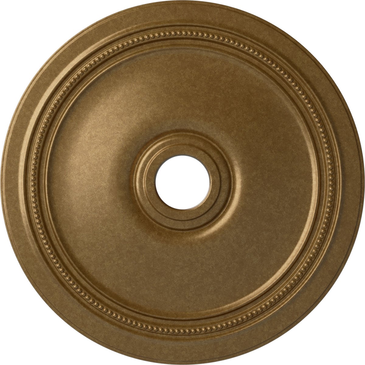 Ekena Millwork CM24DIPAS Diane 24-in W x 24-in L Painted Pale Gold Polyurethane Whole Ceiling Medallion