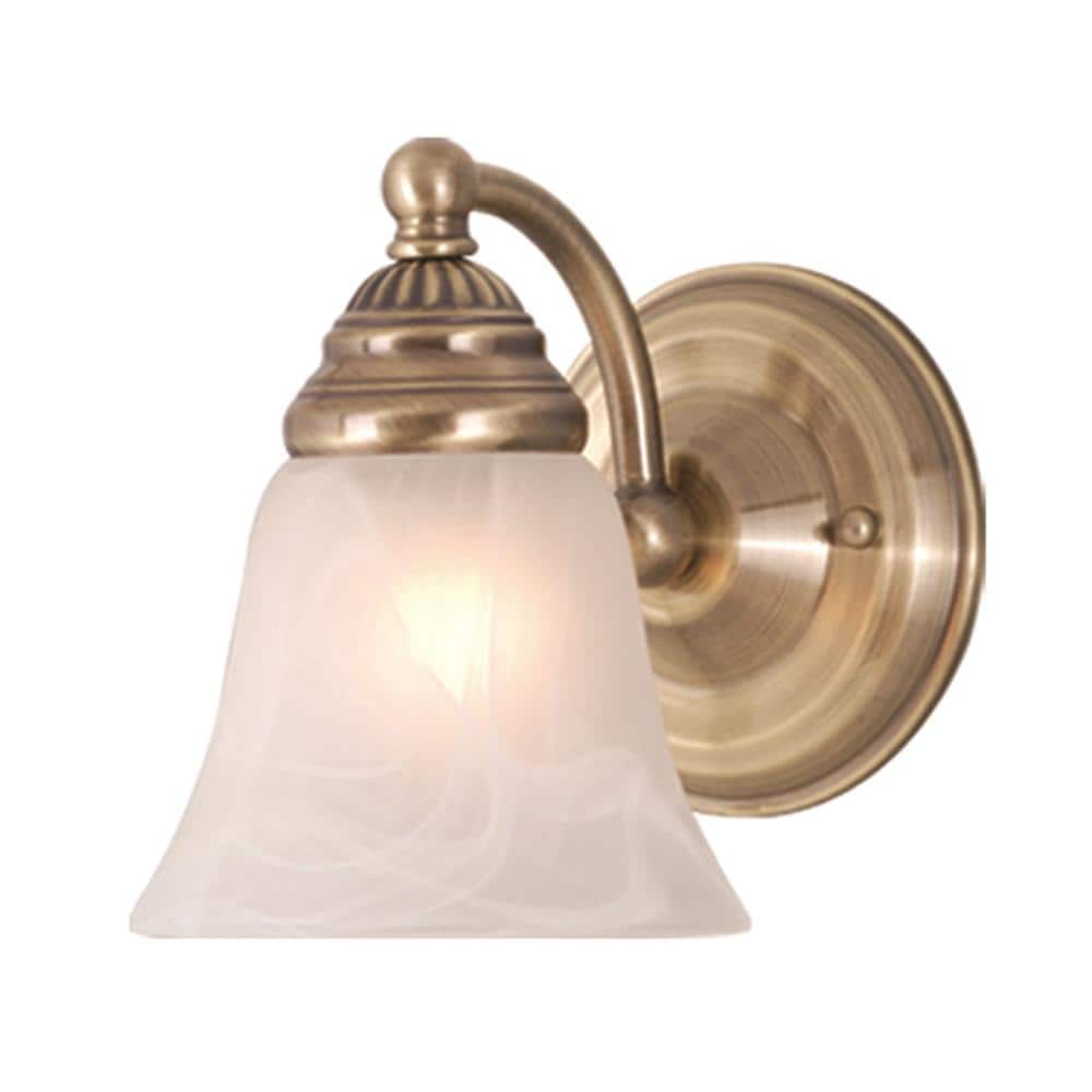  WL35121A Standford 5.25-in 1 -Light Antique Brass Transitional Vanity light