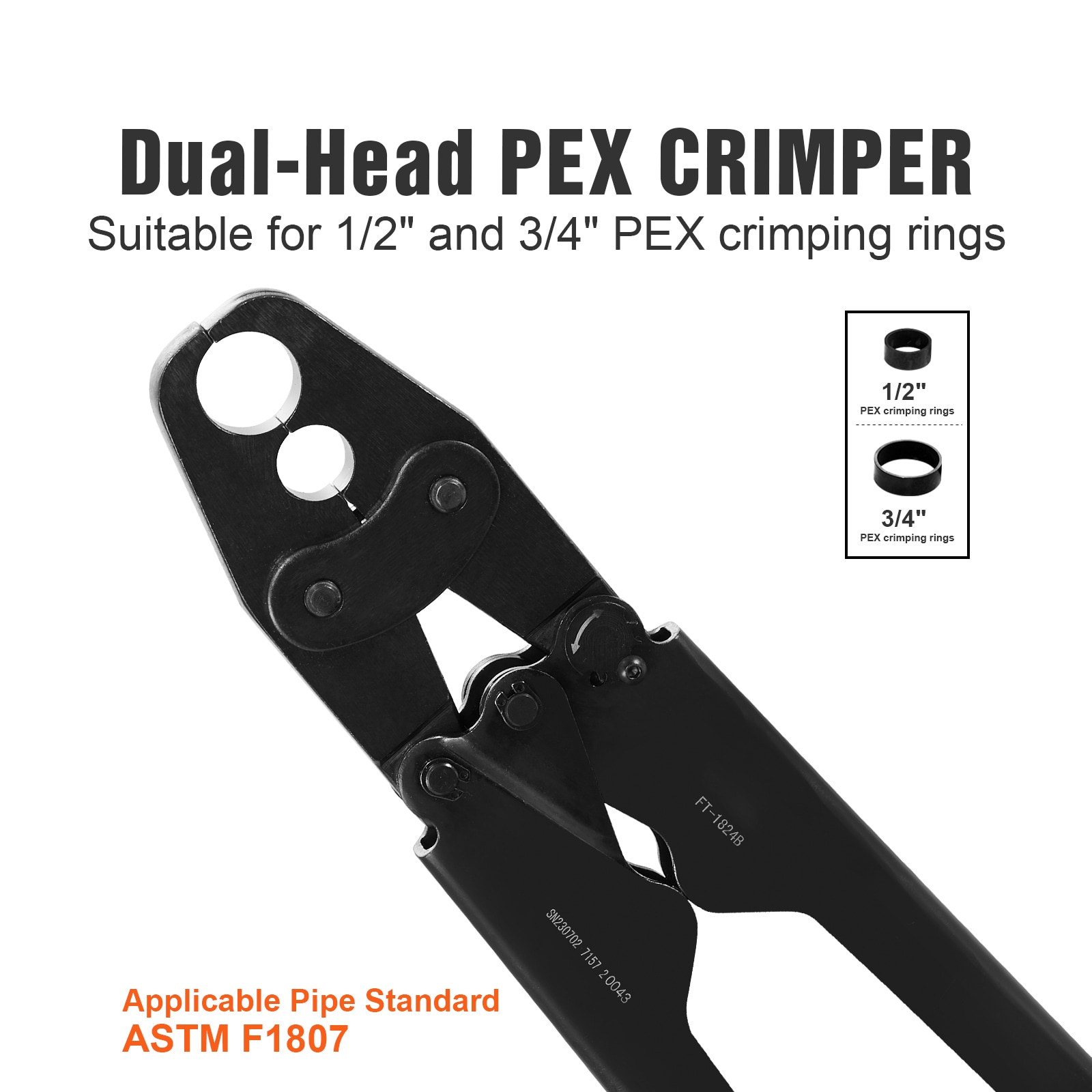 VEVOR SCSDSYJGPEX101700V0 Plumbing-Wrenches-Spec-Tools - View #2