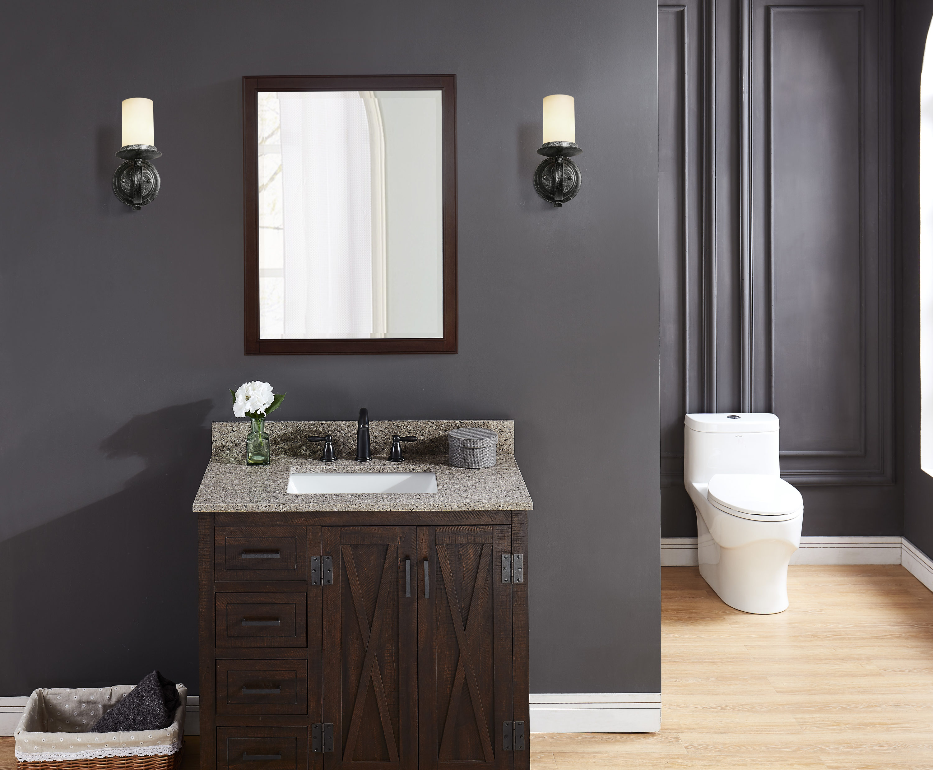 gray and brown bathroom color ideas
