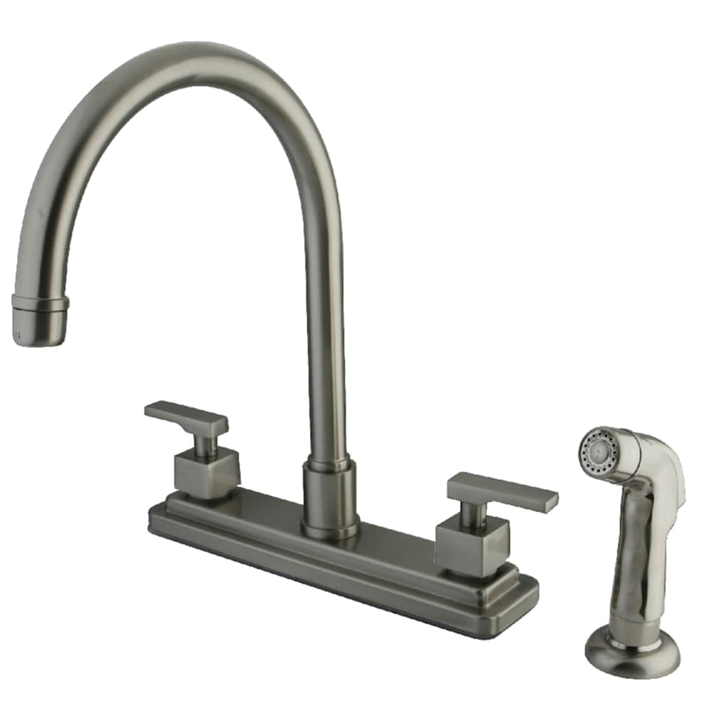 Kingston Brass  KS879.QLL Executive 1.8 GPM Standard Kitchen Faucet  Includes Side Spray