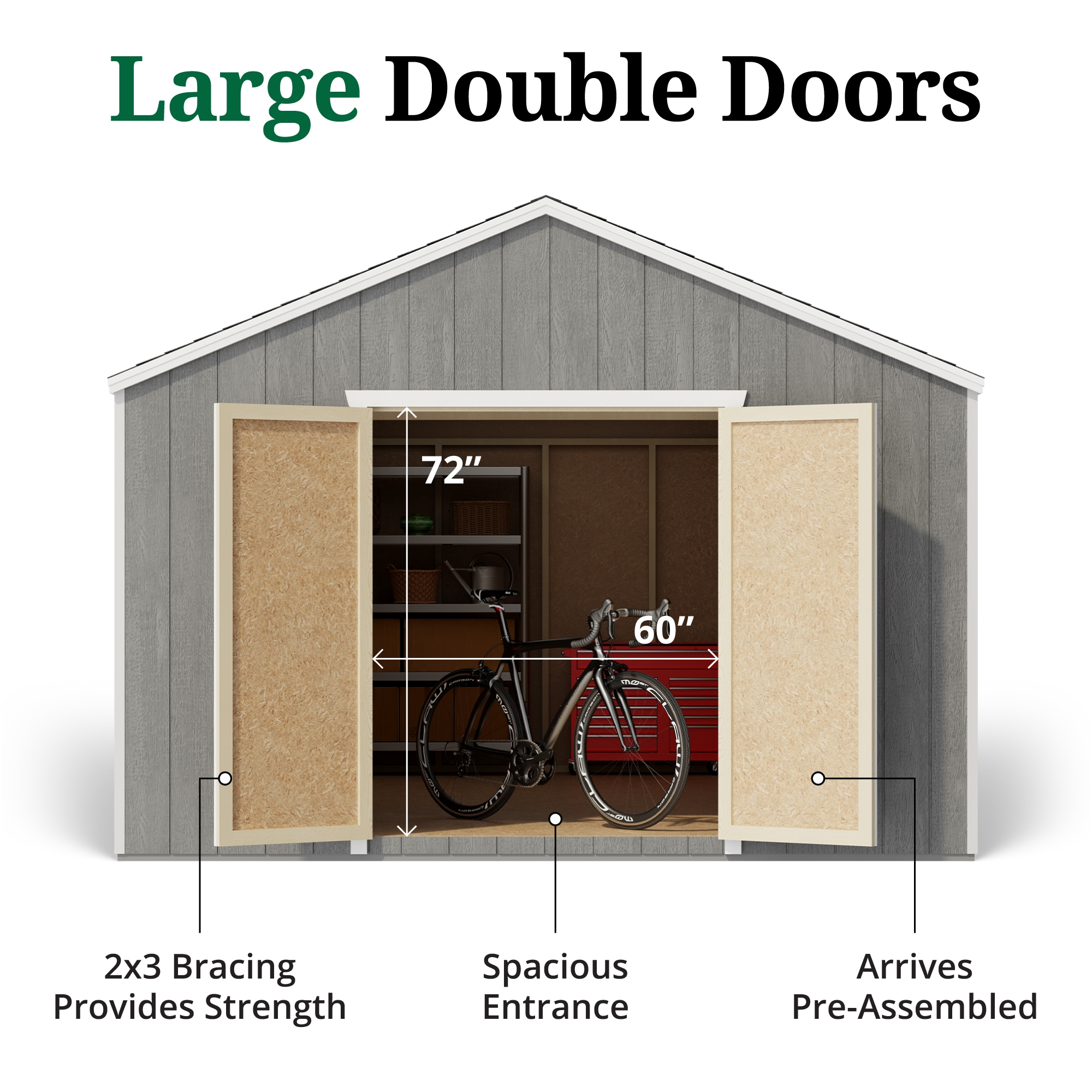 Little Cottage Co 12X18 VGS-PC-FK Wood-Storage-Buildings - View #4