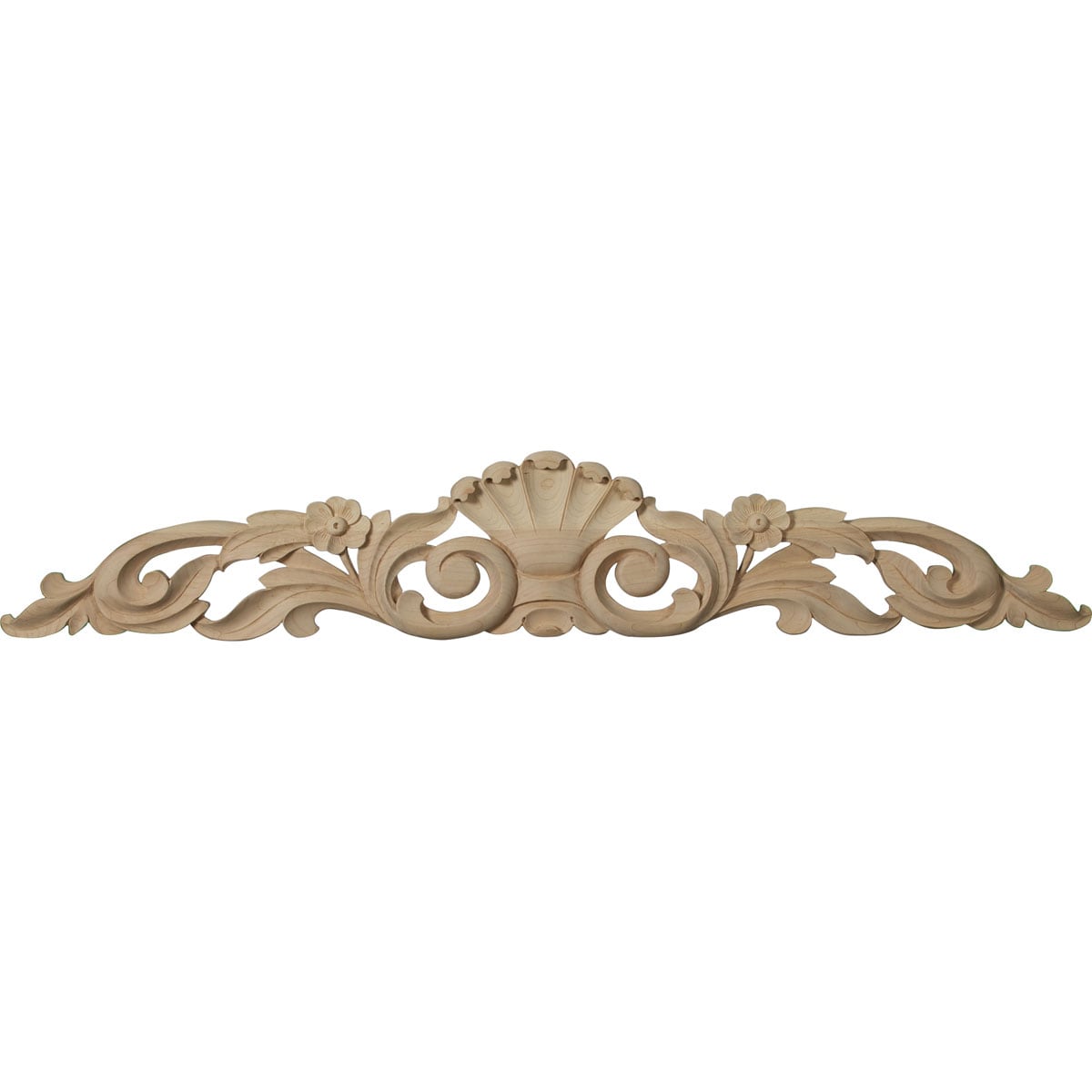 Ekena Millwork ONL36X06X01FRCH Farmingdale 36.5-Inches W x 6.25-Inches H Unfinished Applique