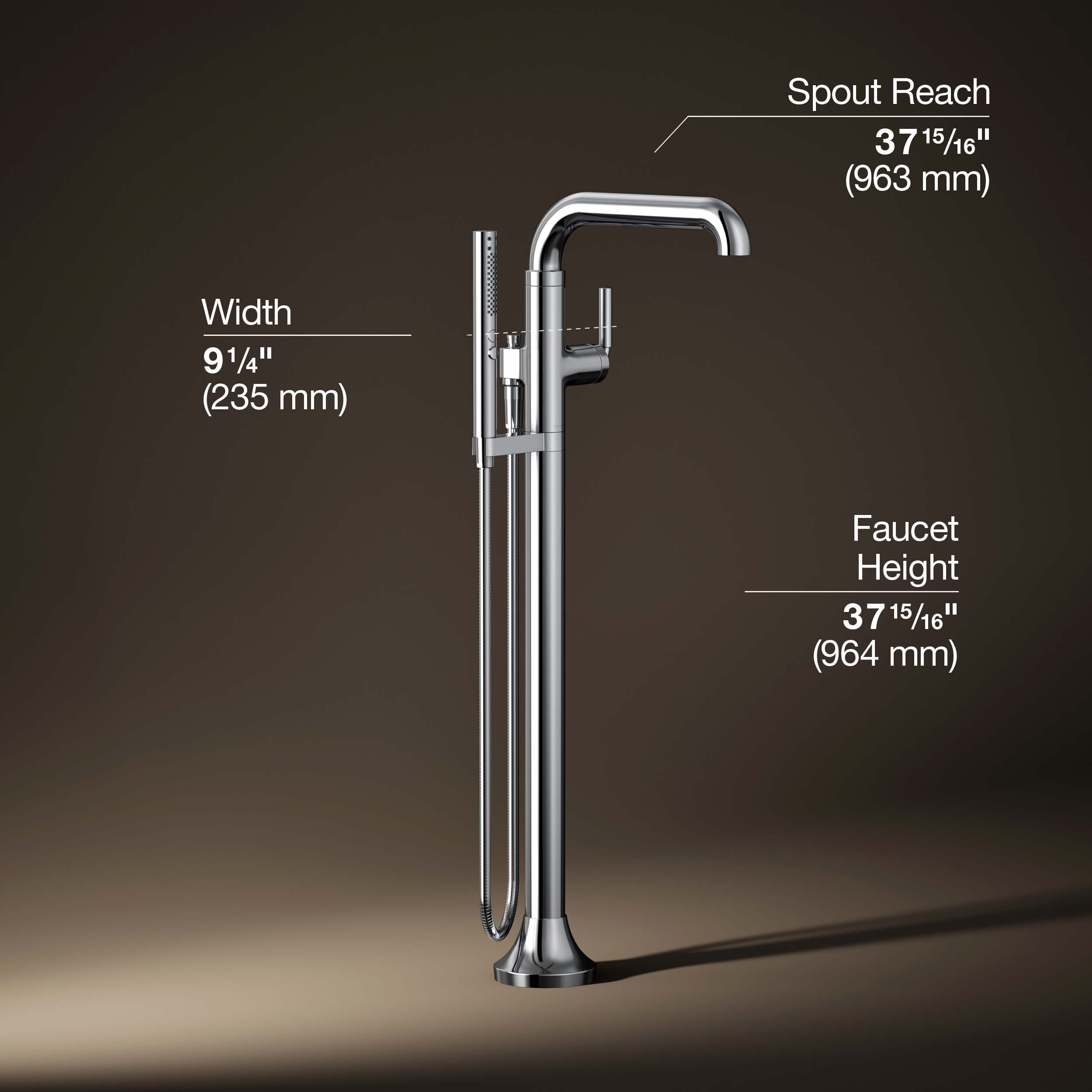 KOHLER T27424-4-CP Roman-Tub-Faucets - View #3