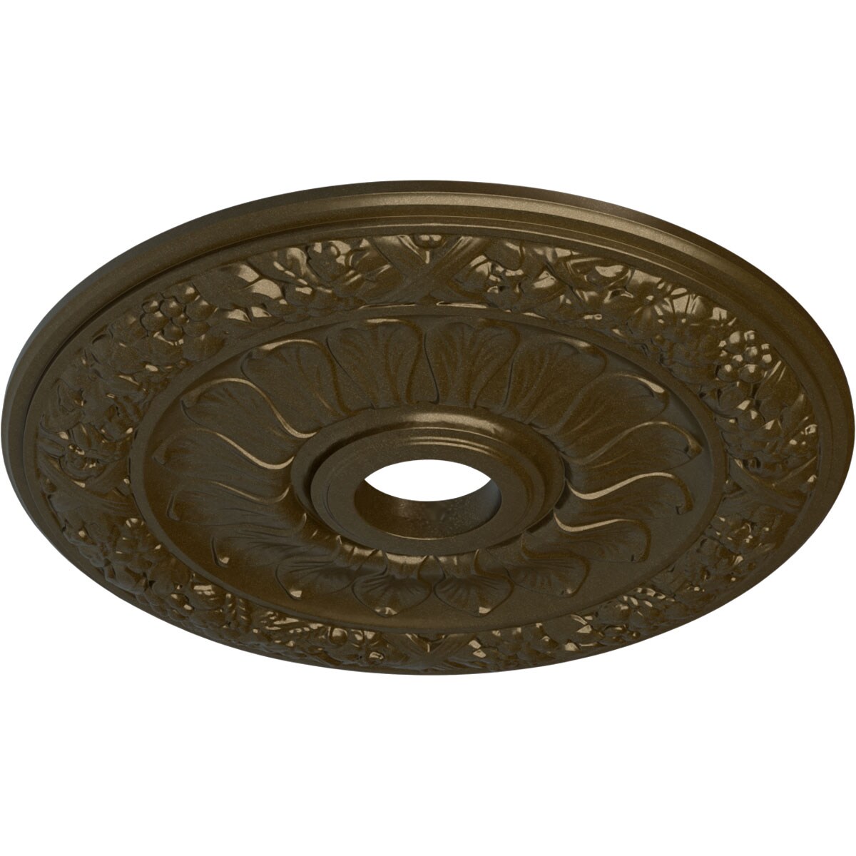 Ekena Millwork CM24SWBRS Ceiling-Medallions - View #2