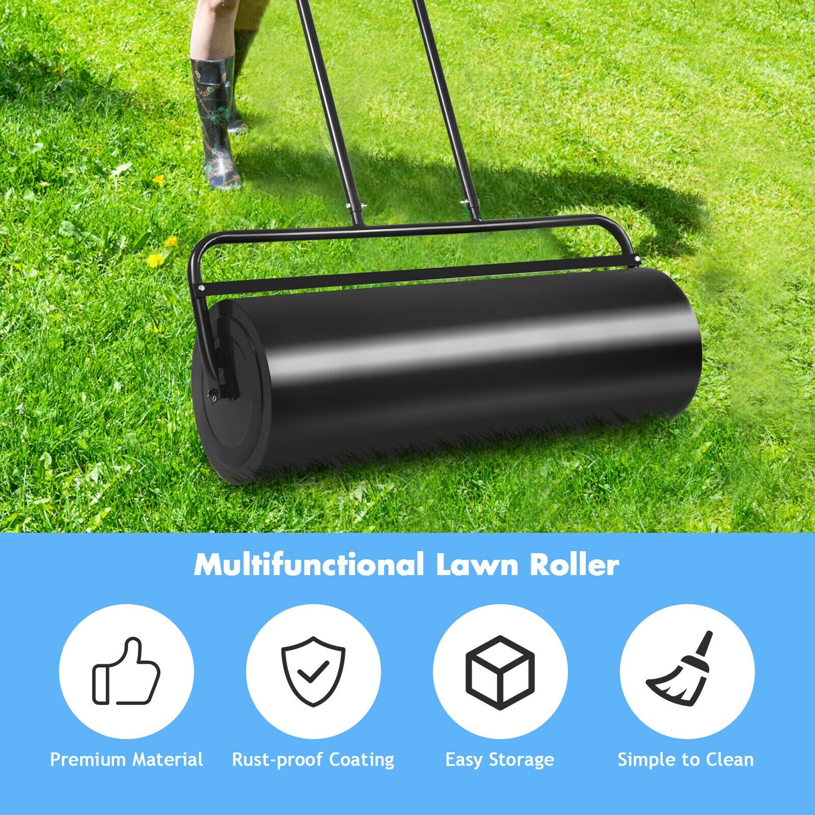 WELLFOR TBG2914DK Tow-Behind-Lawn-Rollers - View #4