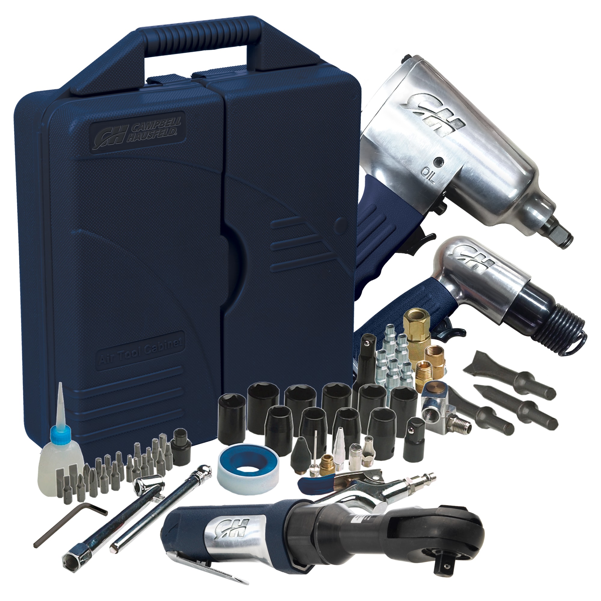 Trades Pro 71 Piece Air Tool and Accessories Kit with Storage Case 836668 