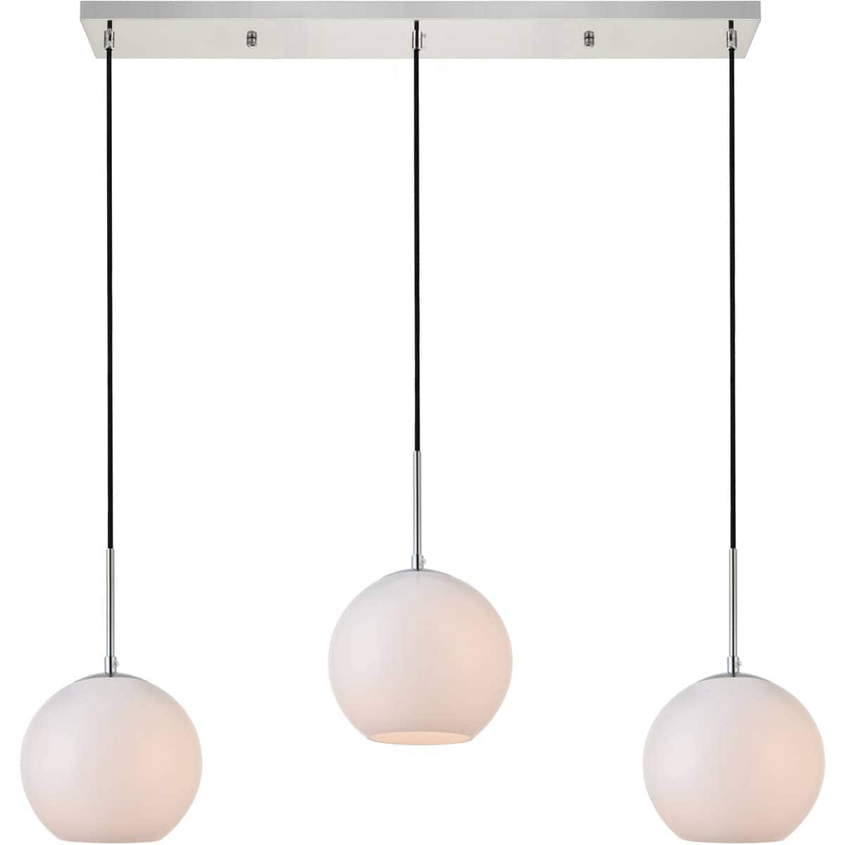 Decovio  12725-CI3 Huntington 3 Light 8 inch Chrome Pendant Ceiling Light