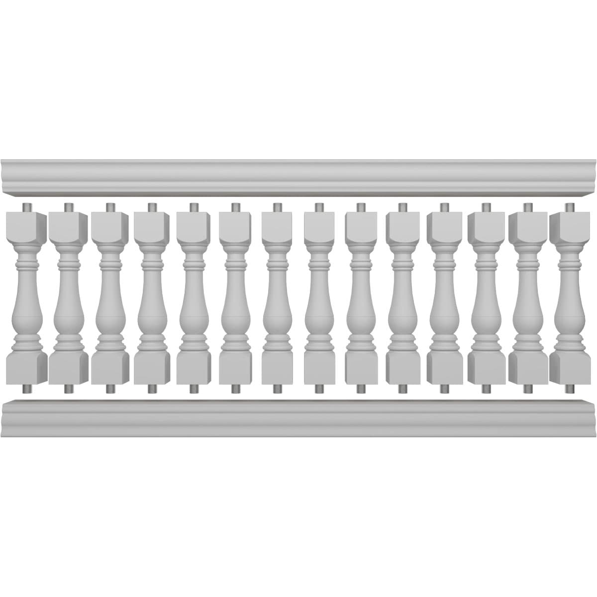 Ekena Millwork BALK42X096BRA railings - View #5