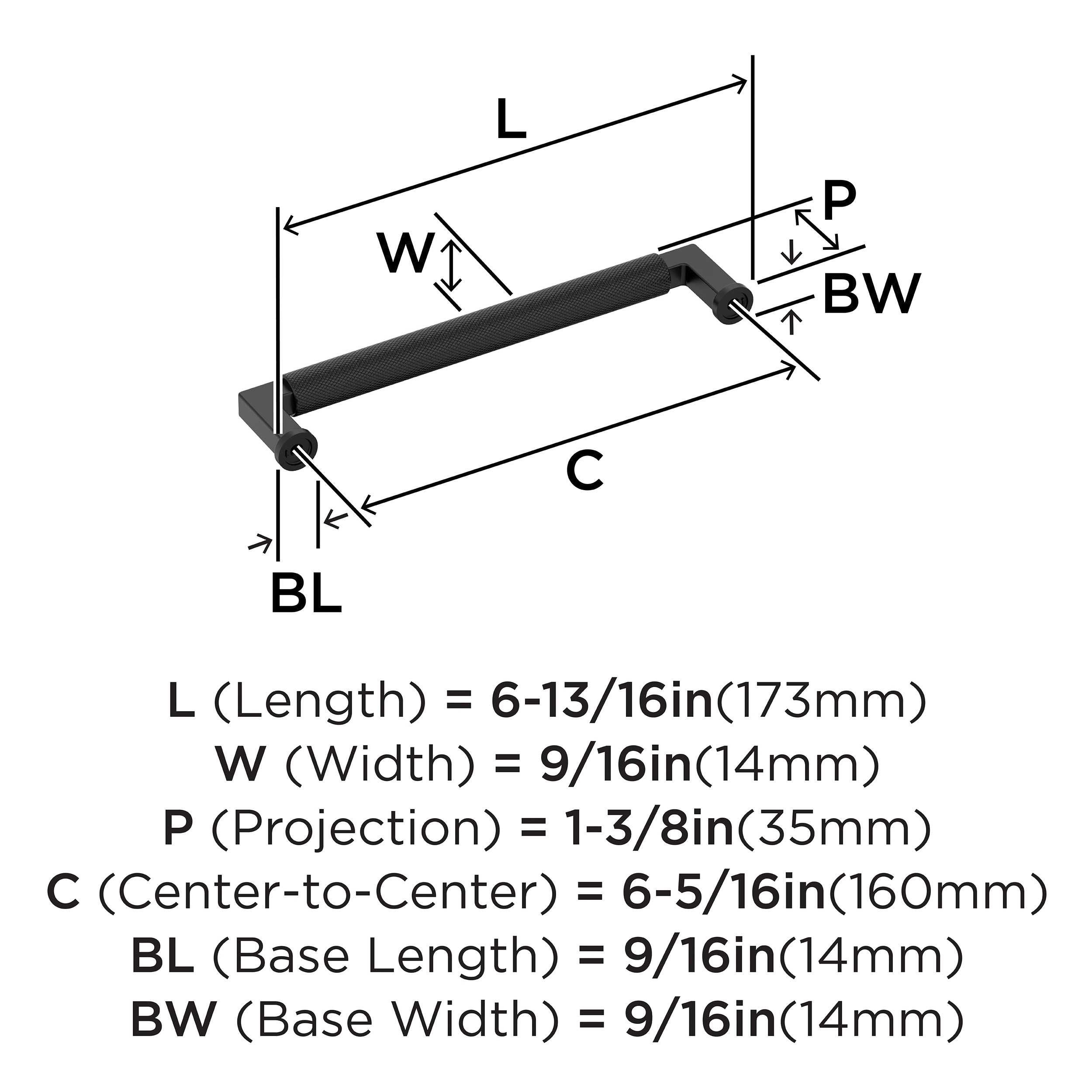 Amerock BP37625MB Cabinet-Pulls - View #4