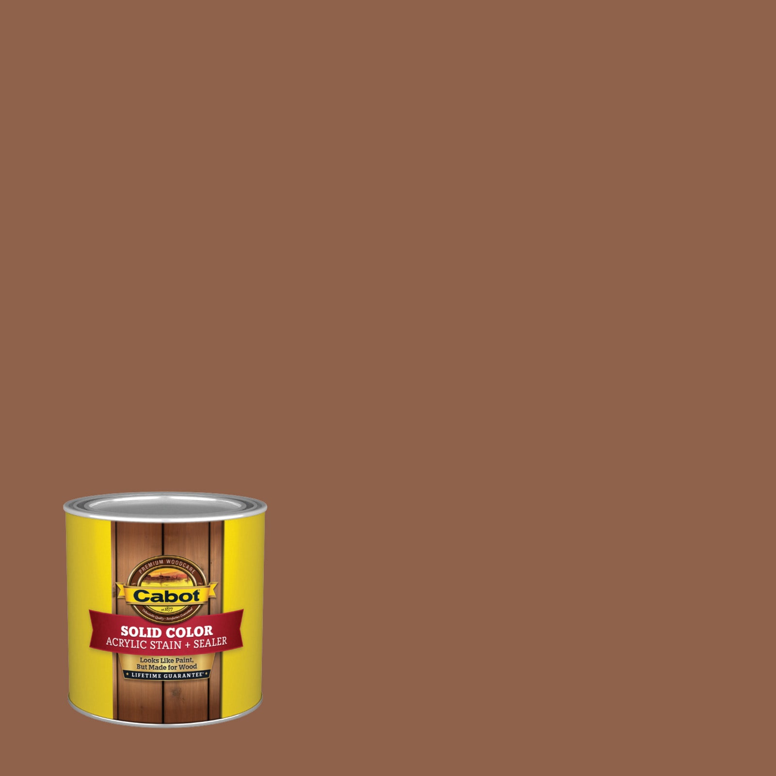 Cabot RED CEDAR-1614379 Red Cedar Solid Exterior Wood Stain and Sealer in One ( Half-pint )