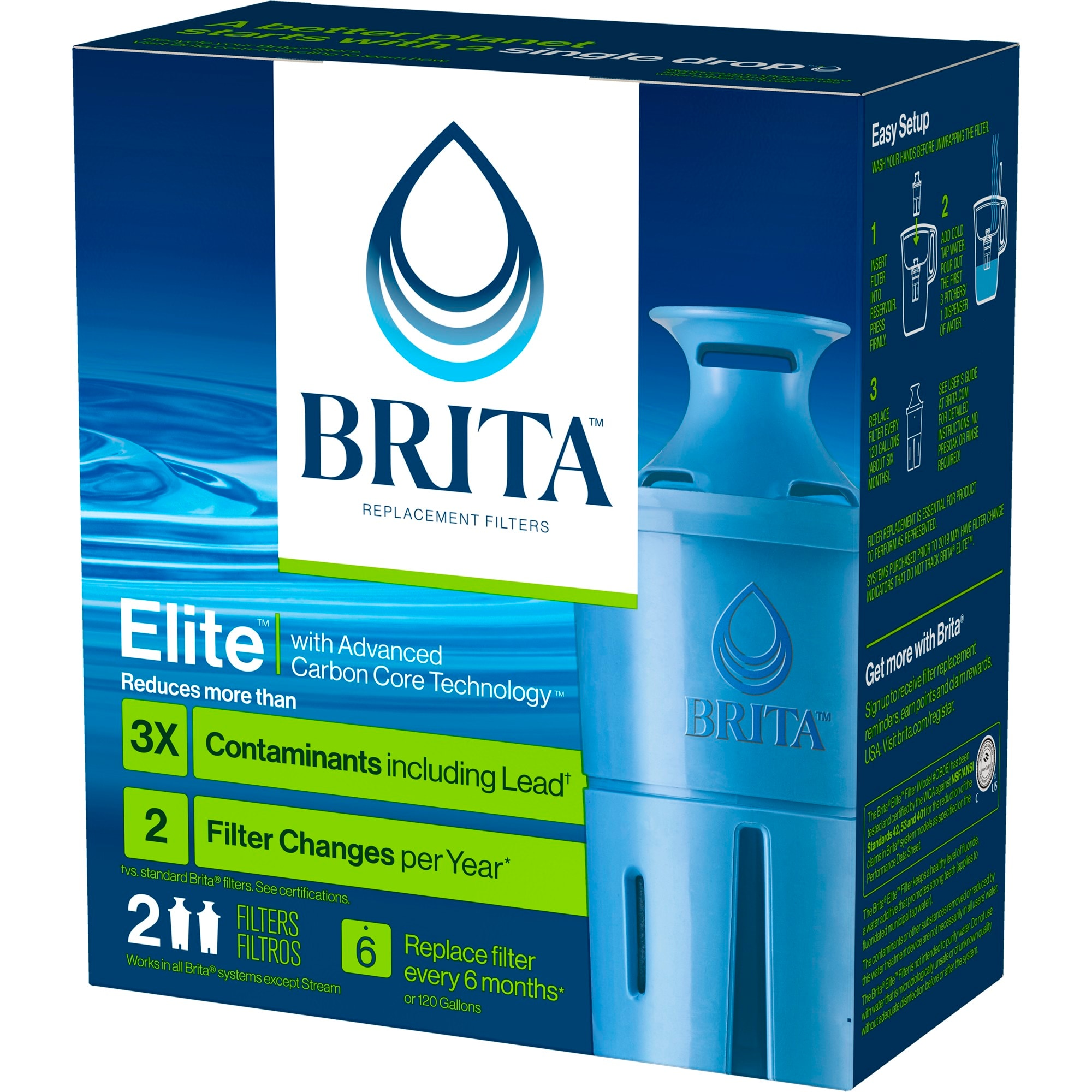 Brita Maxtra Water Filter Cartridges 4 Filters Sealed Made In