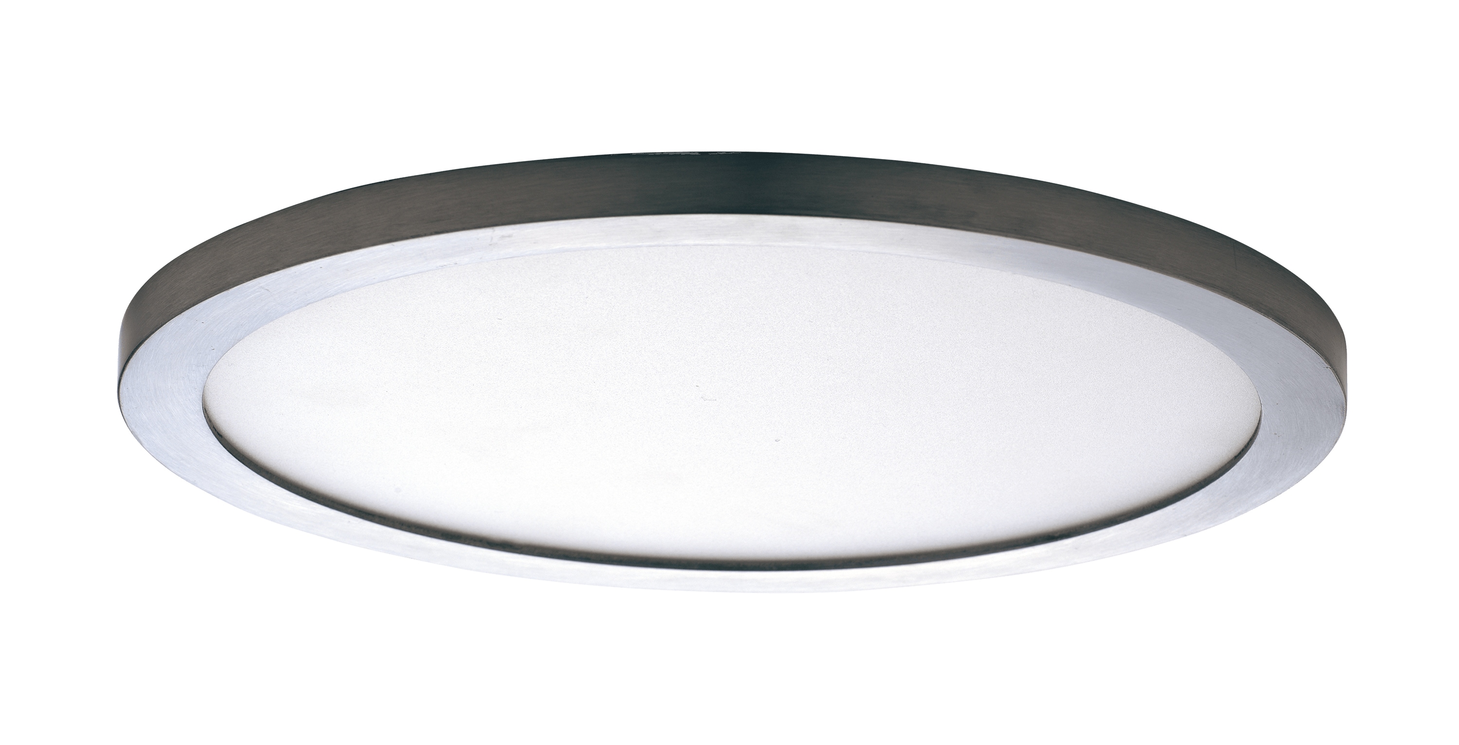 Maxim Lighting 58736WTSN Wafer 1 -Light 15-in Satin Nickel Integrated LED Flush Mount Light ENERGY STAR Certified