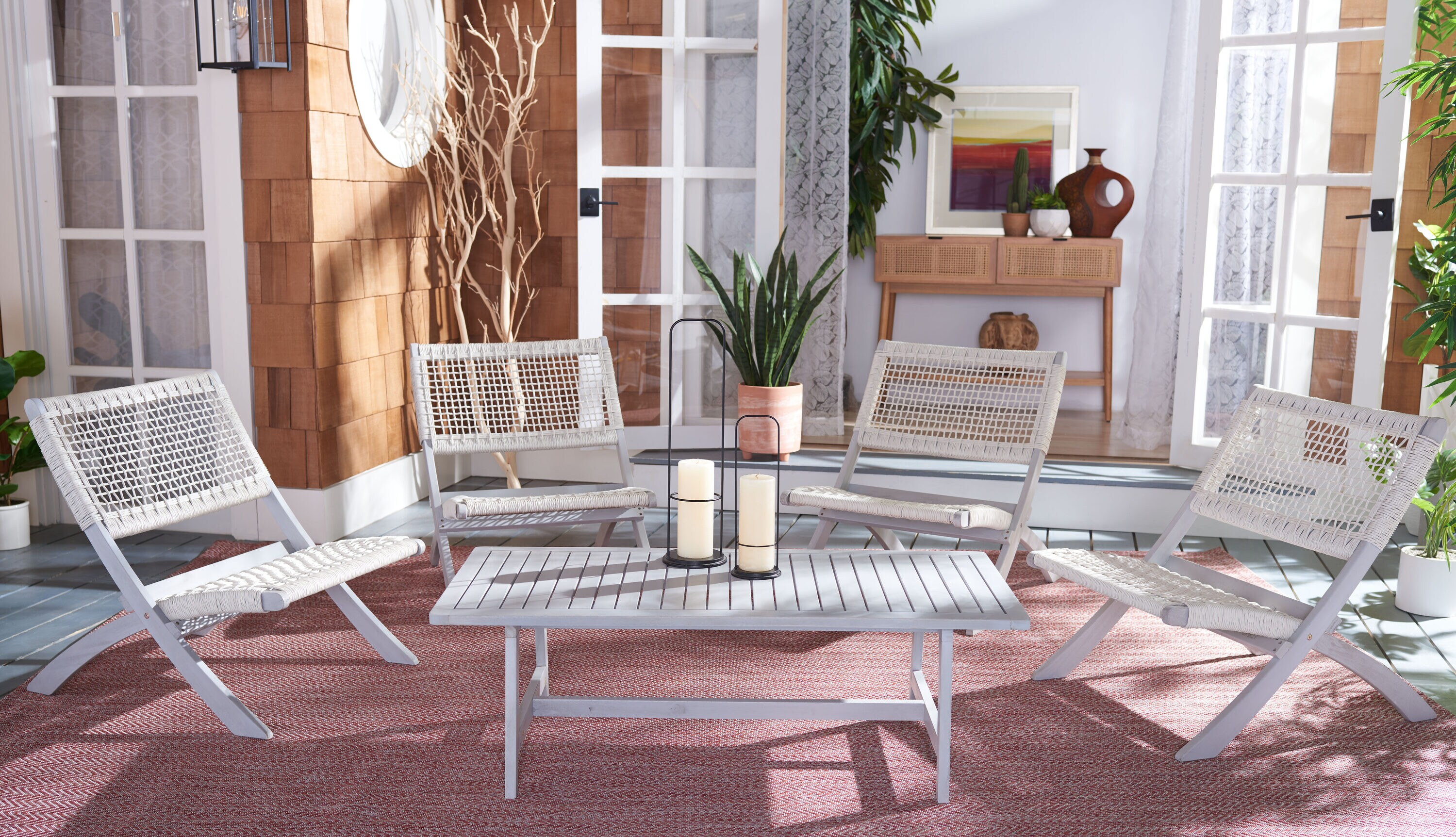 Safavieh PAT7080B Patio-Conversation-Sets - View #6