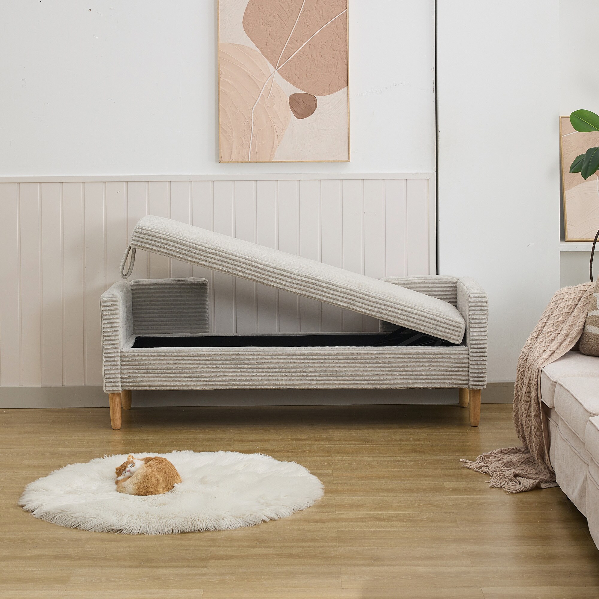 Aortzio HM-S4085-LIGHT GRAY bench - View #12
