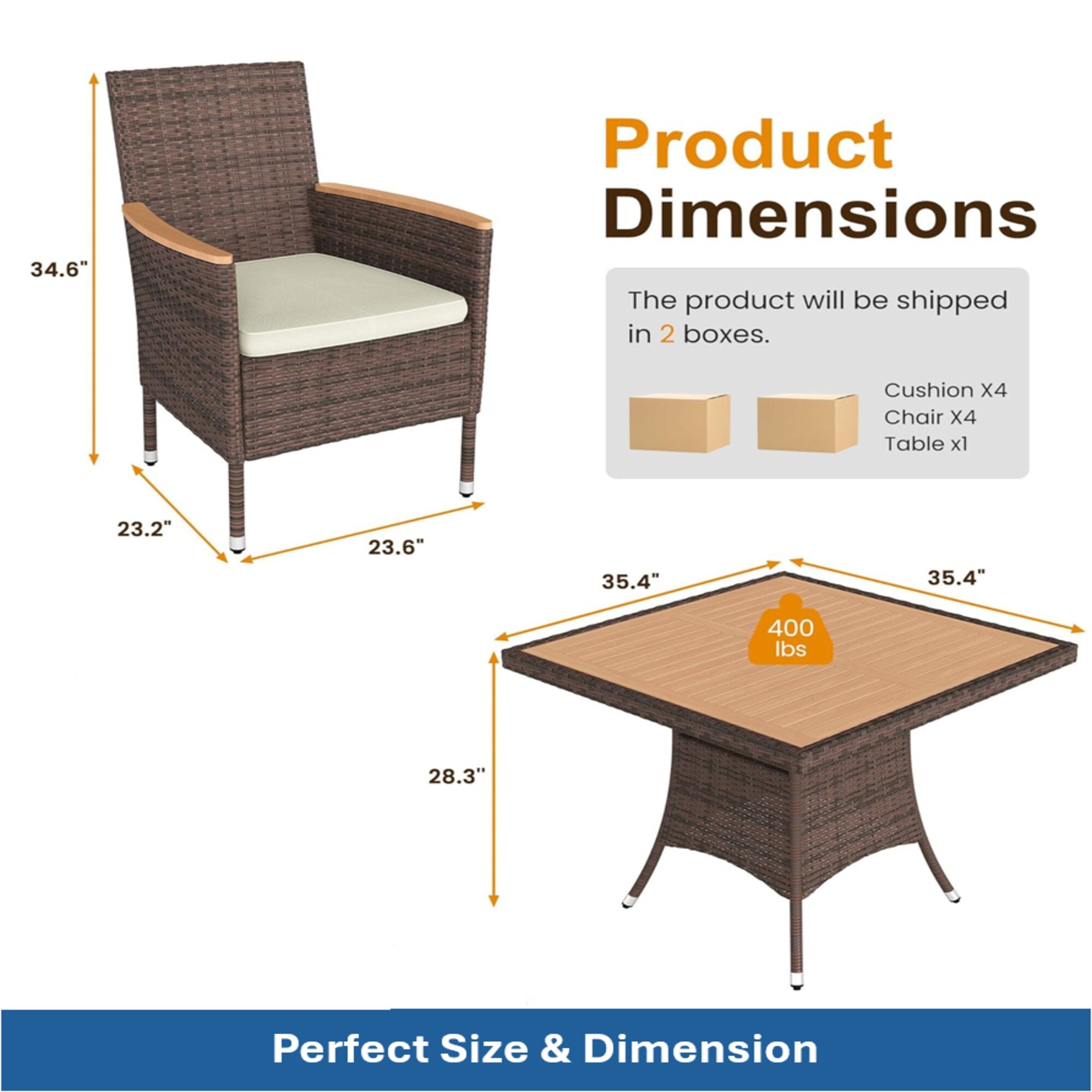 Mondawe MO-TB-55108 Patio-Dining-Sets - View #5