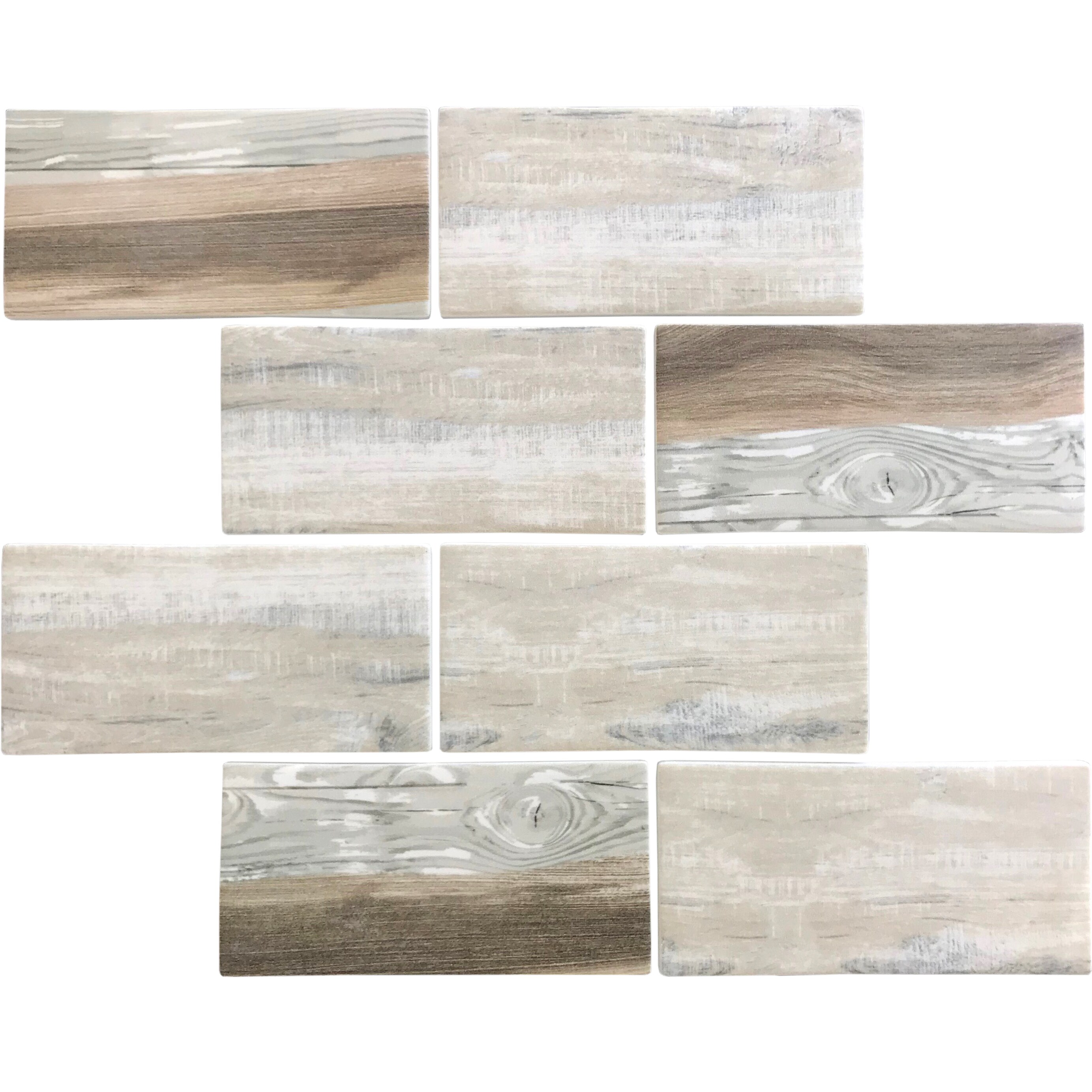 Apollo Tile APLNNR8810BRASAMPLE Sample - Floor And Wall Tile Beige 4-in x 4-in Matte Glass Floor and Wall Tile