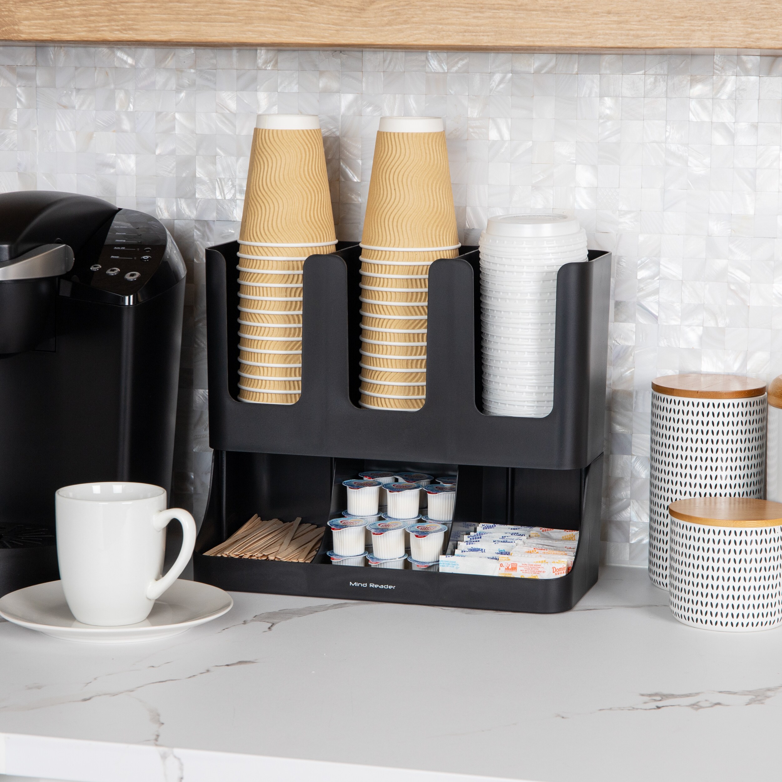 Mind Reader UPRIGHT6-BLK Coffee-Beverage-Organizers - View #2