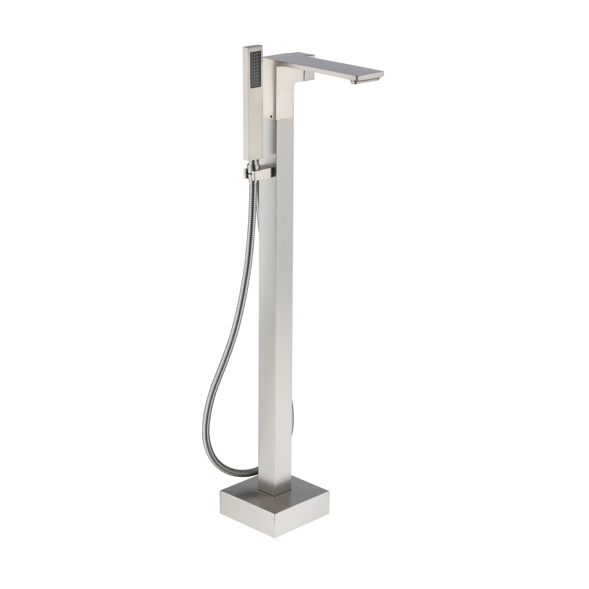 CASAINC KCLT0057-BN Brushed Nickel 1-handle Freestanding Swivel Bathtub Faucet with Hand Shower ( Valve Included )