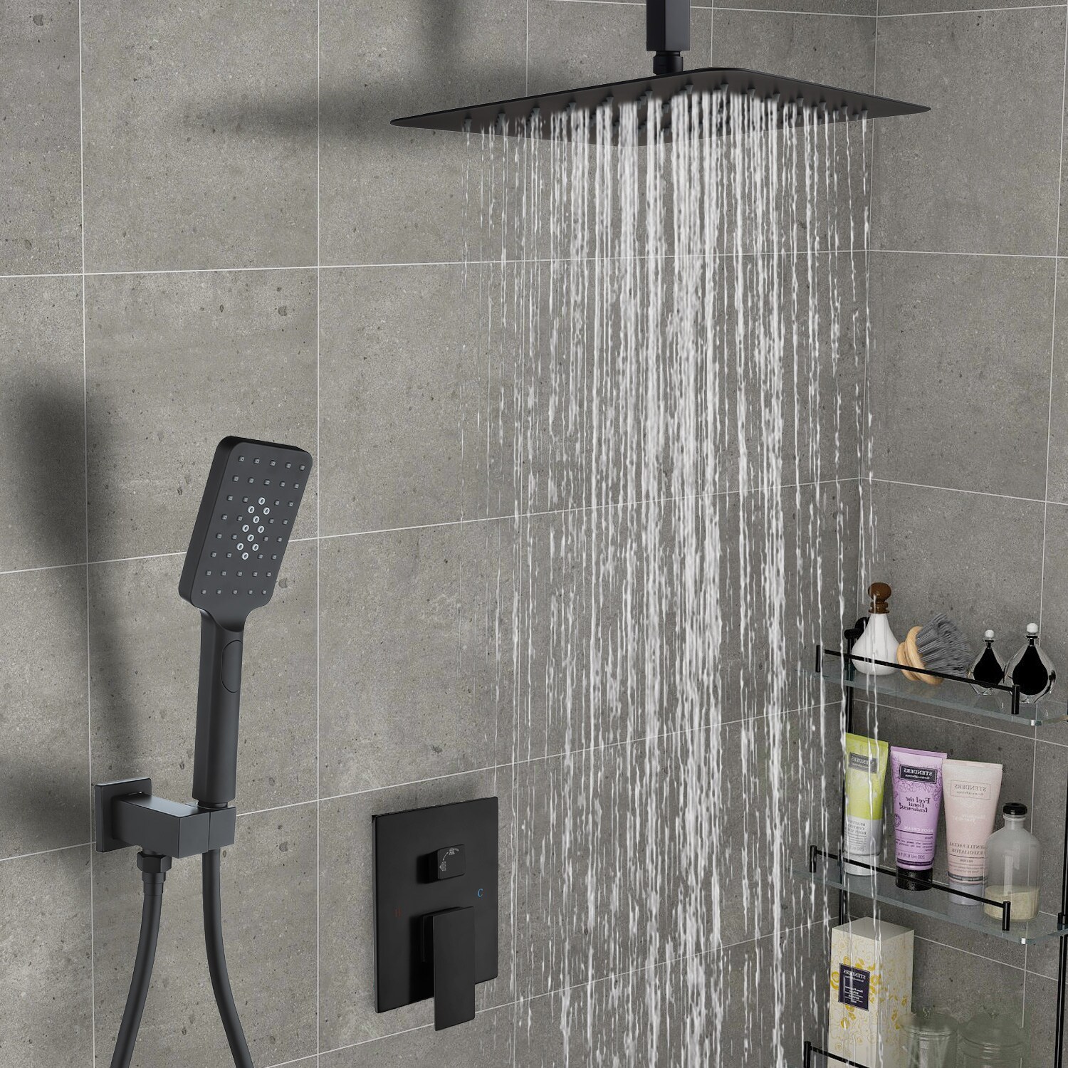 Maincraft 6-Spray Wall Mount Handheld Shower Head 1.8 GPM with