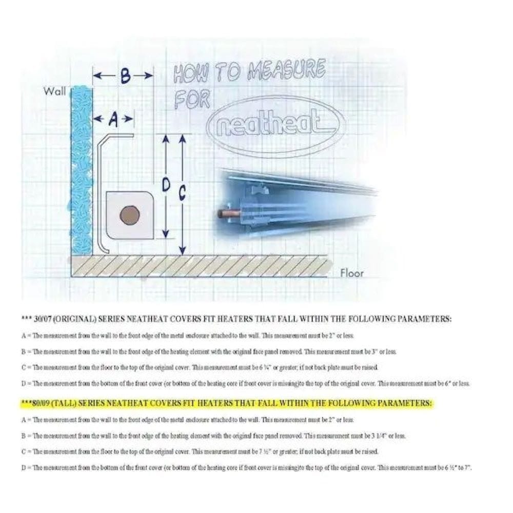 NeatHeat IC 80/09 BW Baseboard-Heater-Covers - View #4