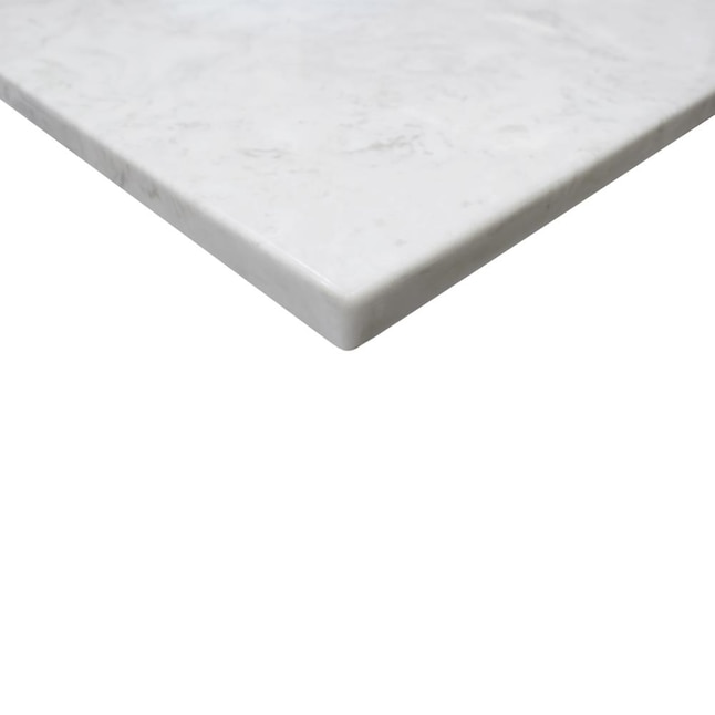 US Marble 43-in Steel Gray On White Cultured Marble Bathroom Vanity Top ...