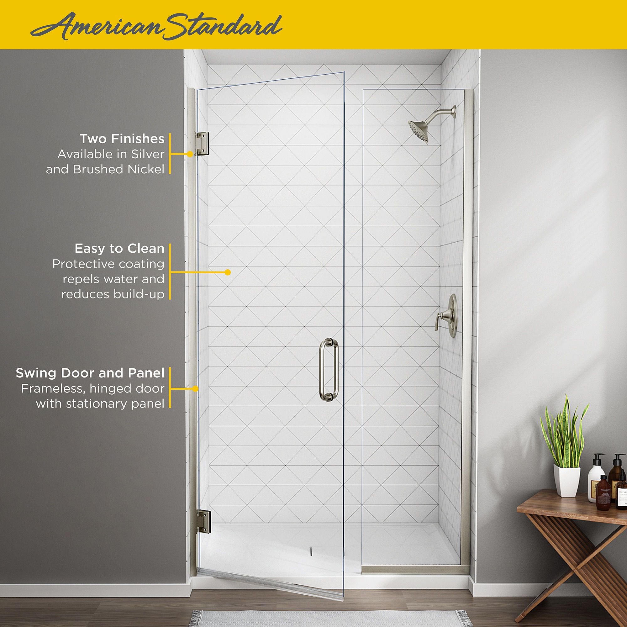 American Standard AM00816400.213 Shower-Doors - View #3