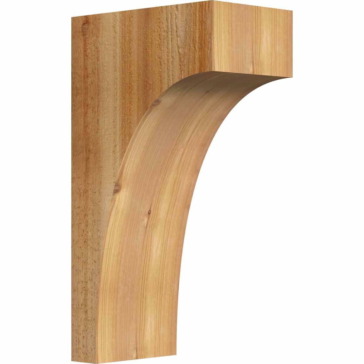 Ekena Millwork COR06X10X18HUN00RWR 6-in x 10-in x 18-in Huntington Unfinished Western red cedar Wood Paintable/Stainable Corbel
