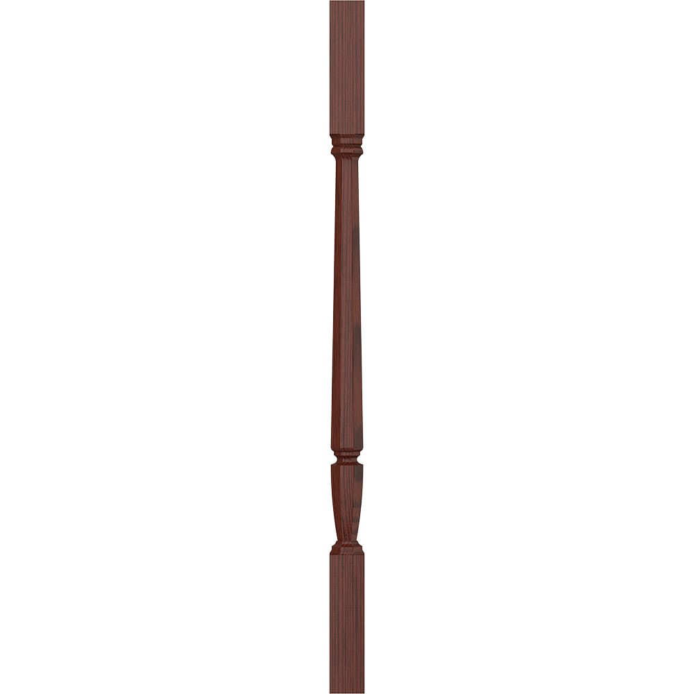 L.J. Smith Stair Systems LJP-20058-MH 34 34-in x 1.75-in Unfinished Mahogany Square Top Stair Baluster