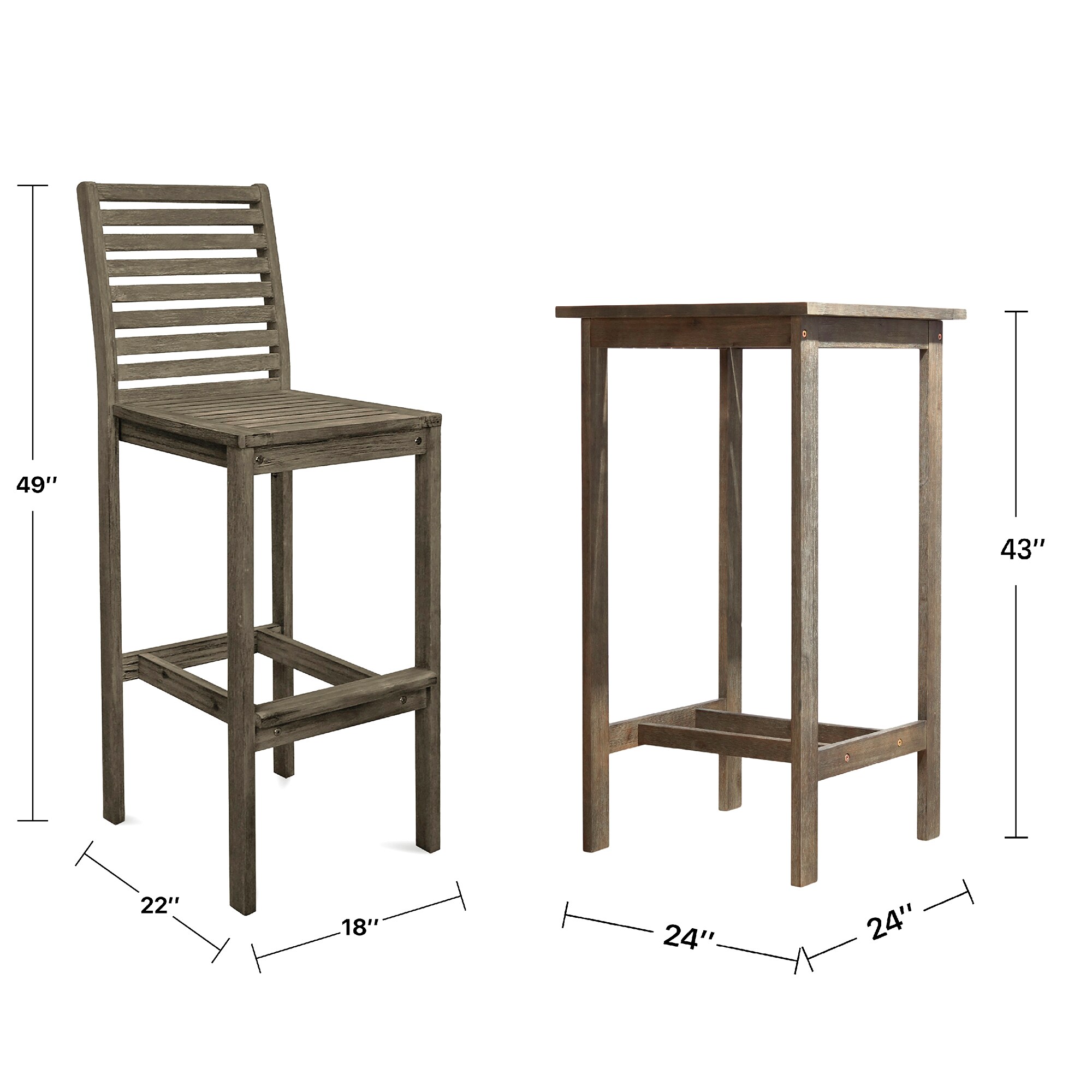 AZEN M1355SET2 Patio-Bars - View #7